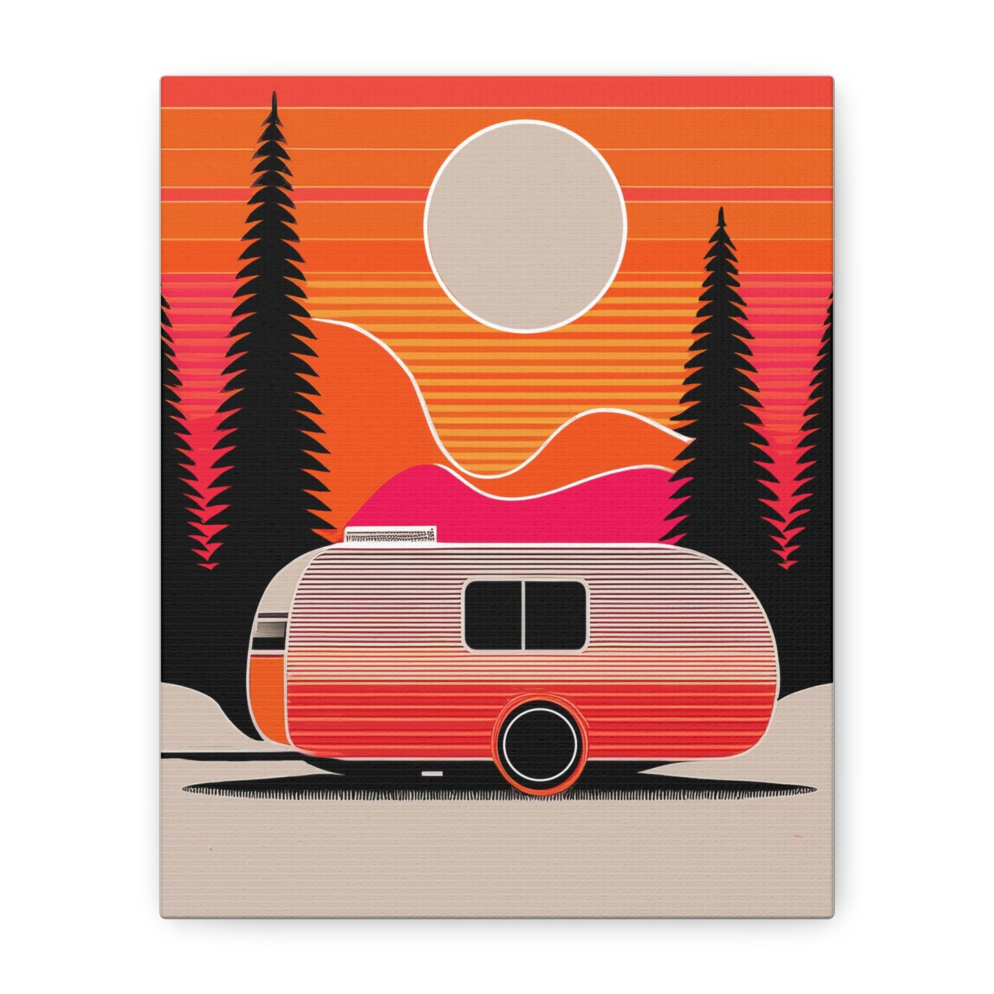 Midwest Modern Travel Activity Camper Print - Matte Canvas, Stretched, 1.25"