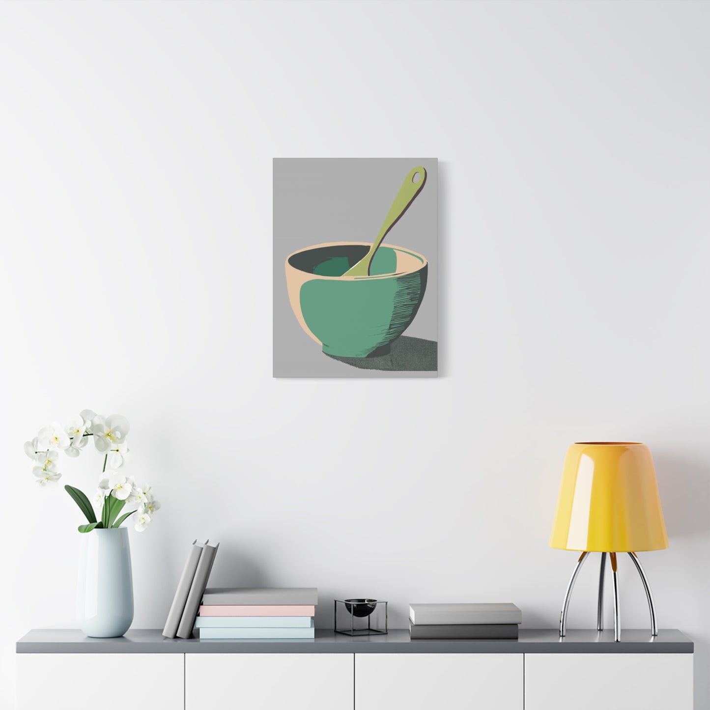 Simple Mixing Bowl Art Print Matte Canvas, Stretched, 1.25"