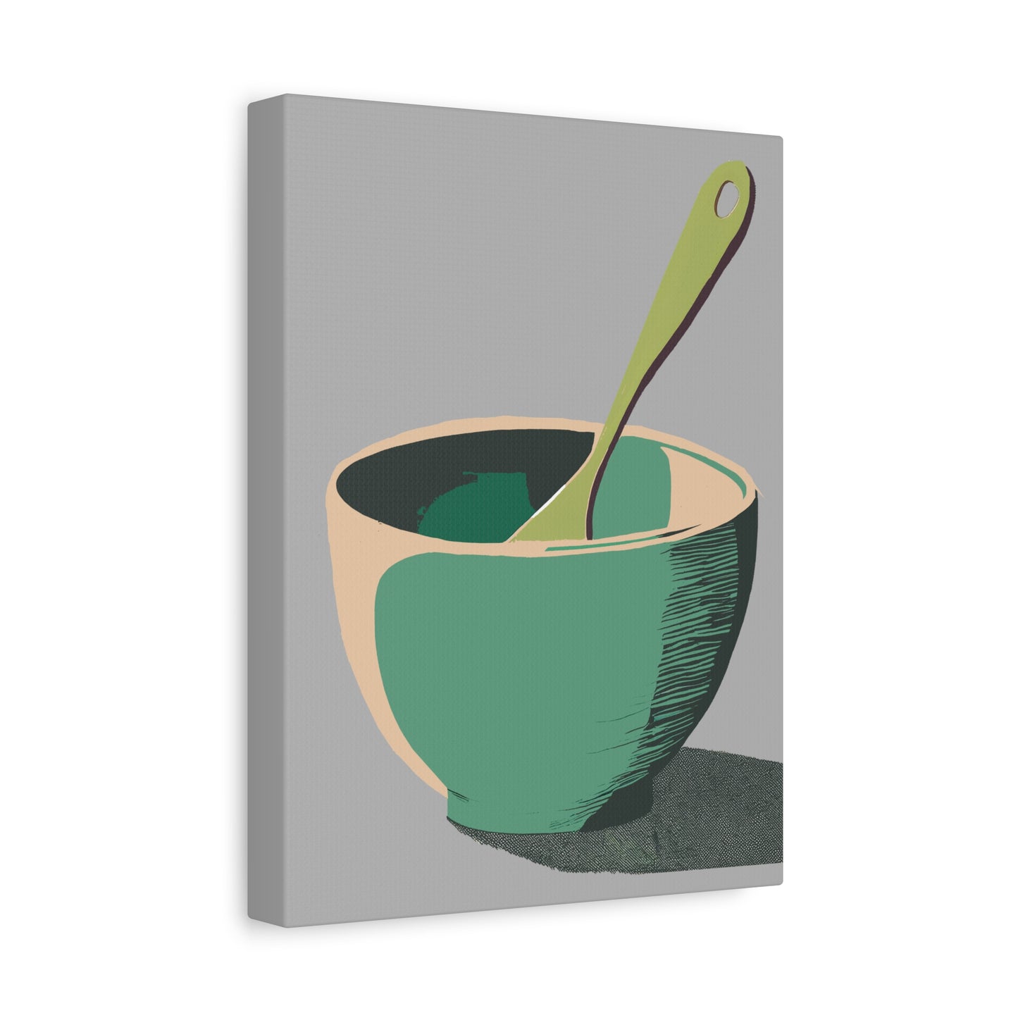 Simple Mixing Bowl Art Print Matte Canvas, Stretched, 1.25"