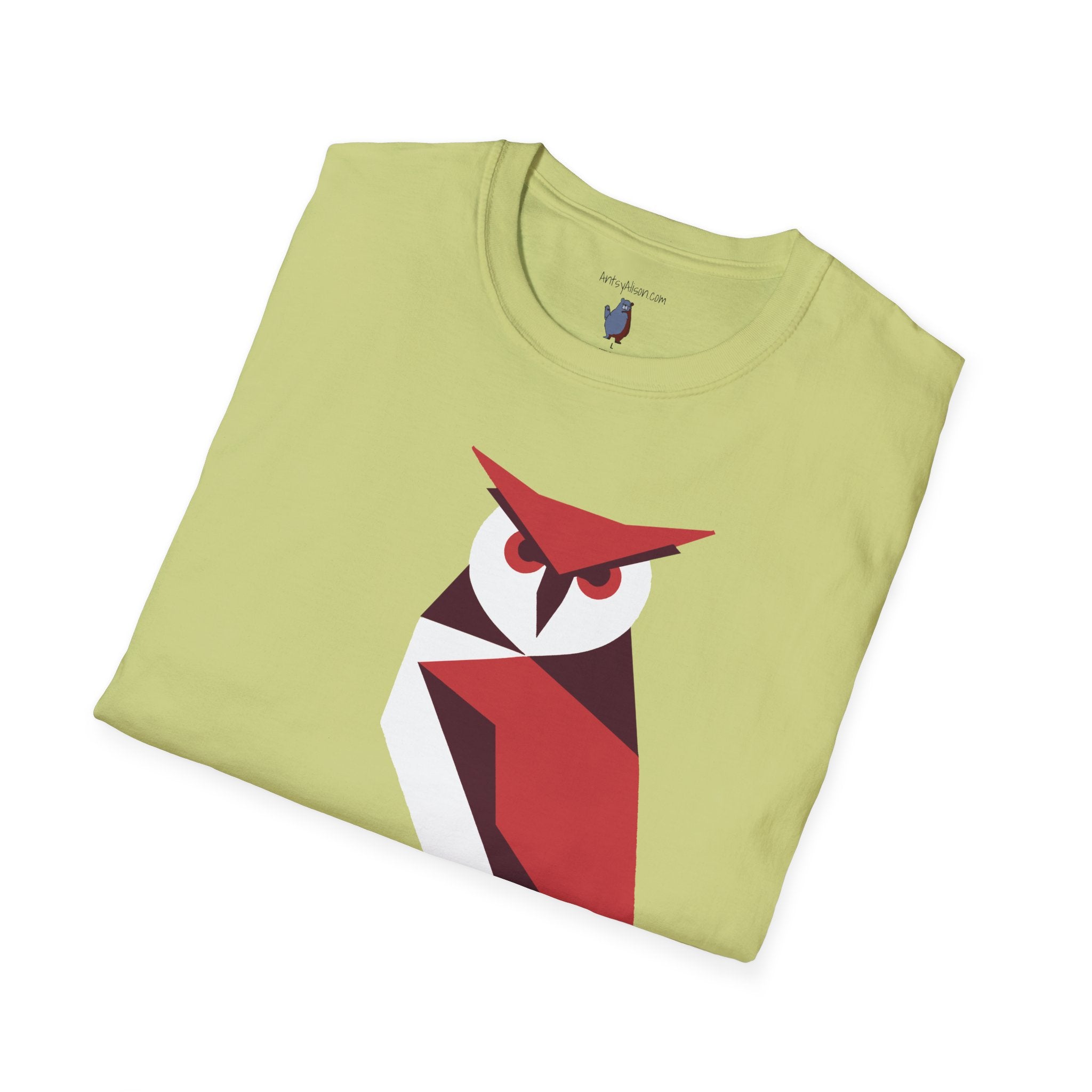 I Mean Business Graphic Owl Art - 100% Cotton T-Shirt