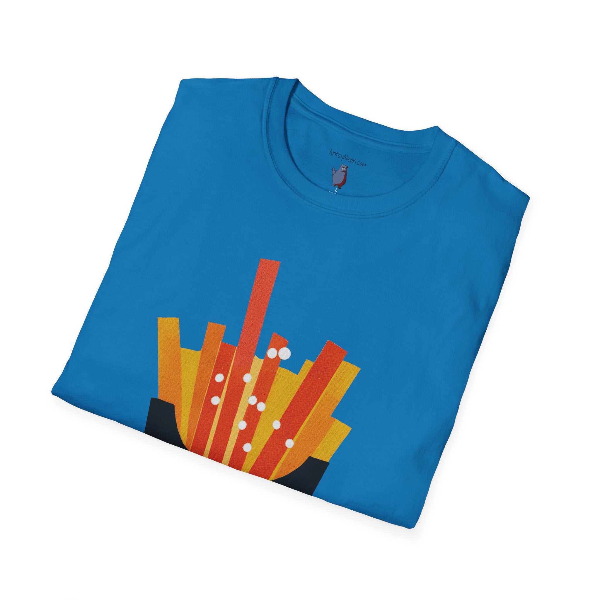 French Fry Fries Graphic Art Tee - 100% Cotton T-Shirt