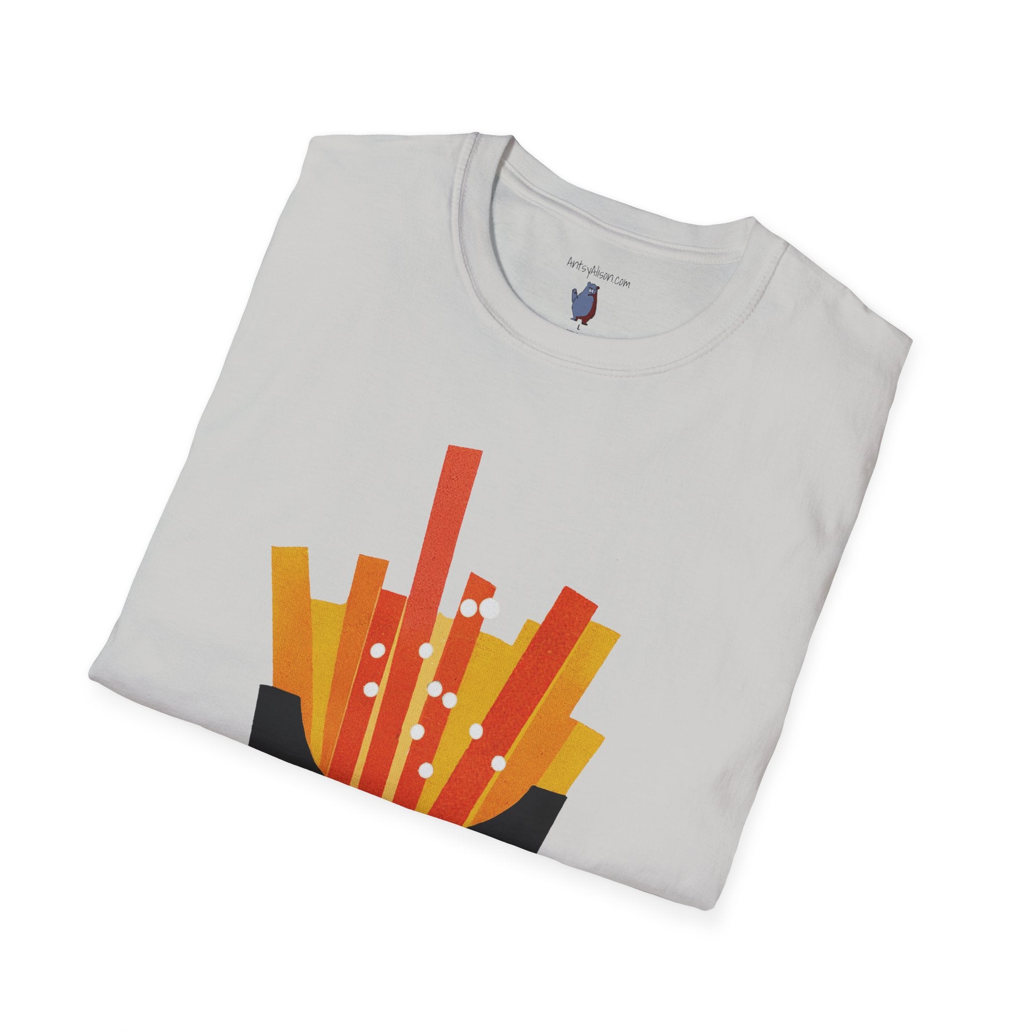 French Fry Fries Graphic Art Tee - 100% Cotton T-Shirt