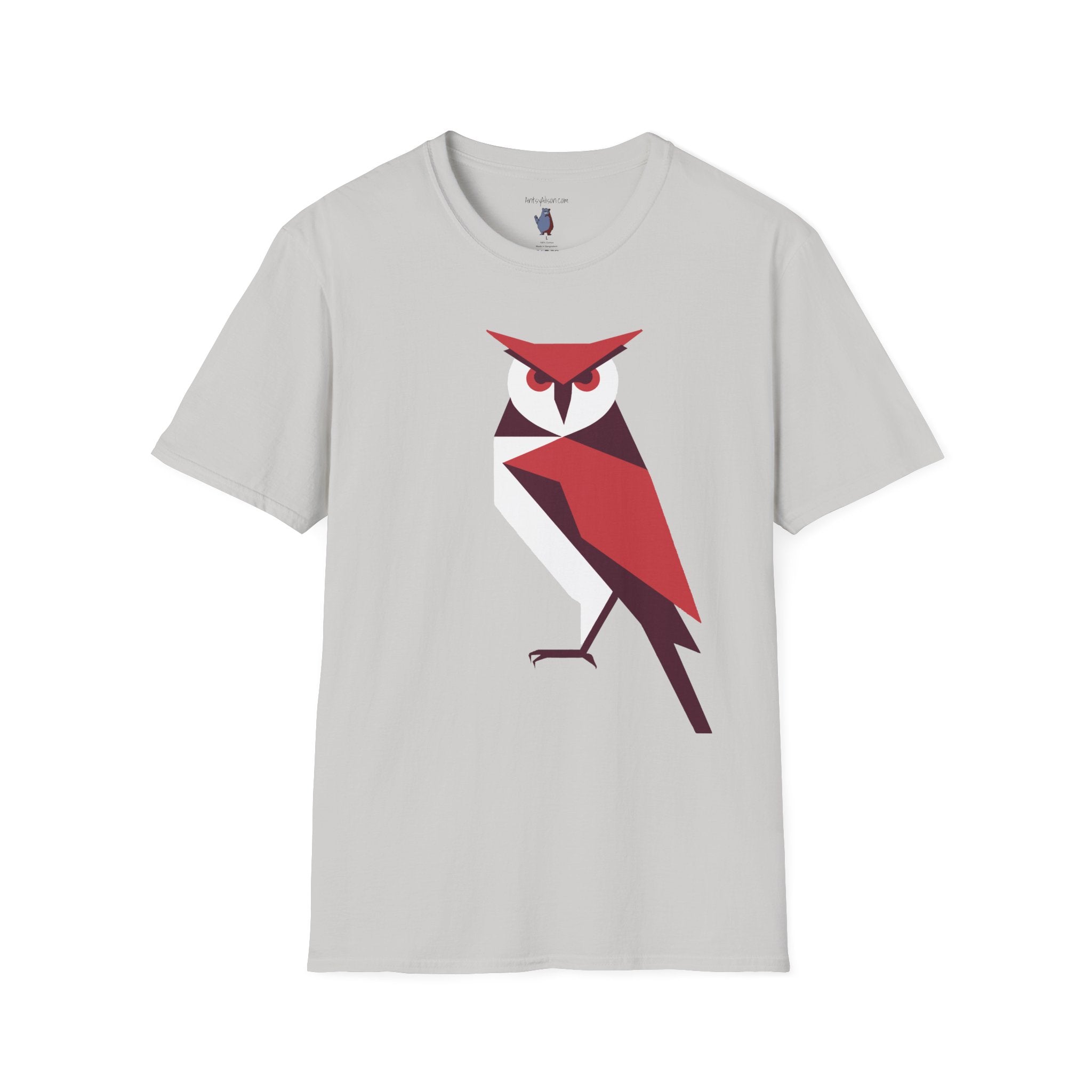 I Mean Business Graphic Owl Art - 100% Cotton T-Shirt