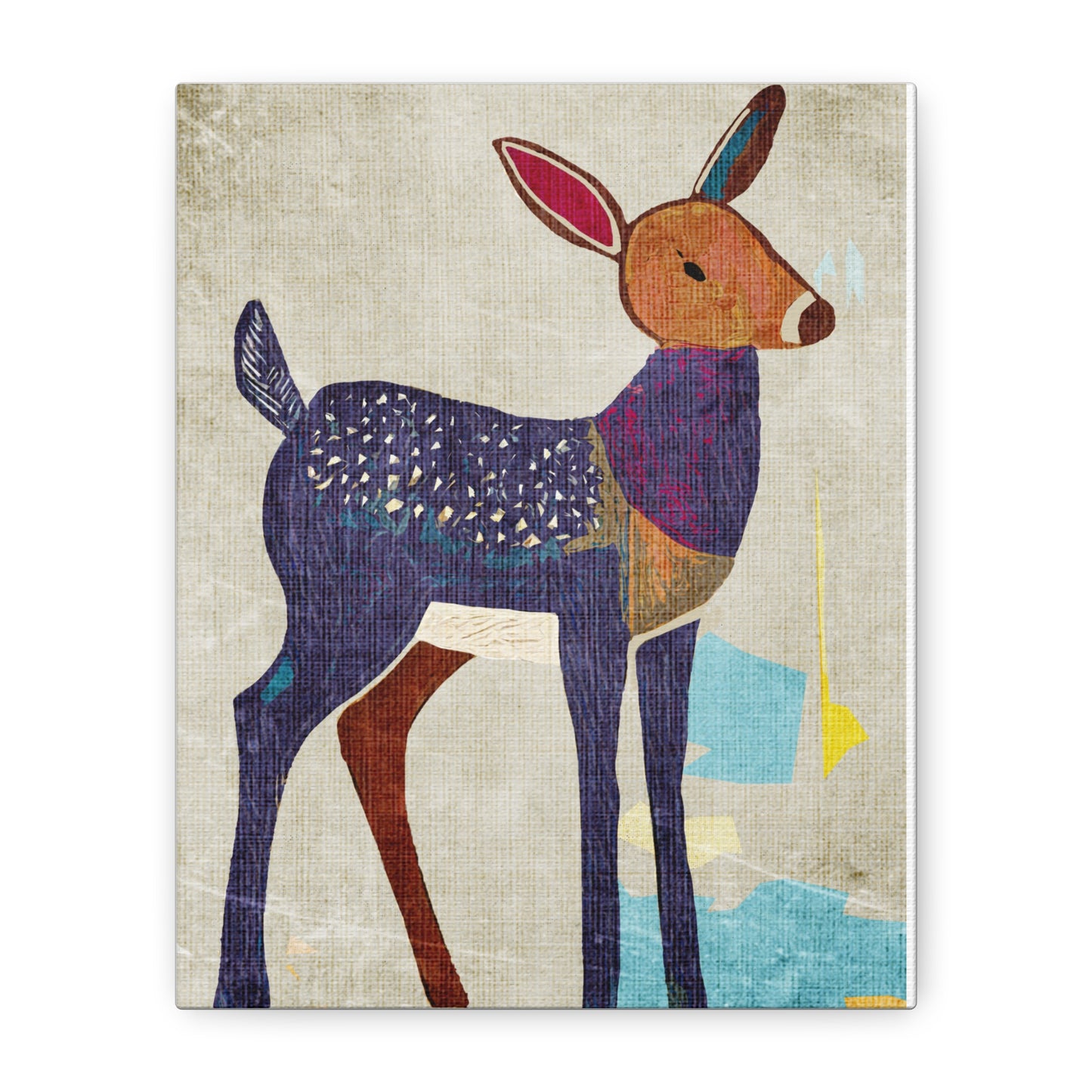 Midwest Modern Deer Fawn Print - Matte Canvas, Stretched, 1.25"