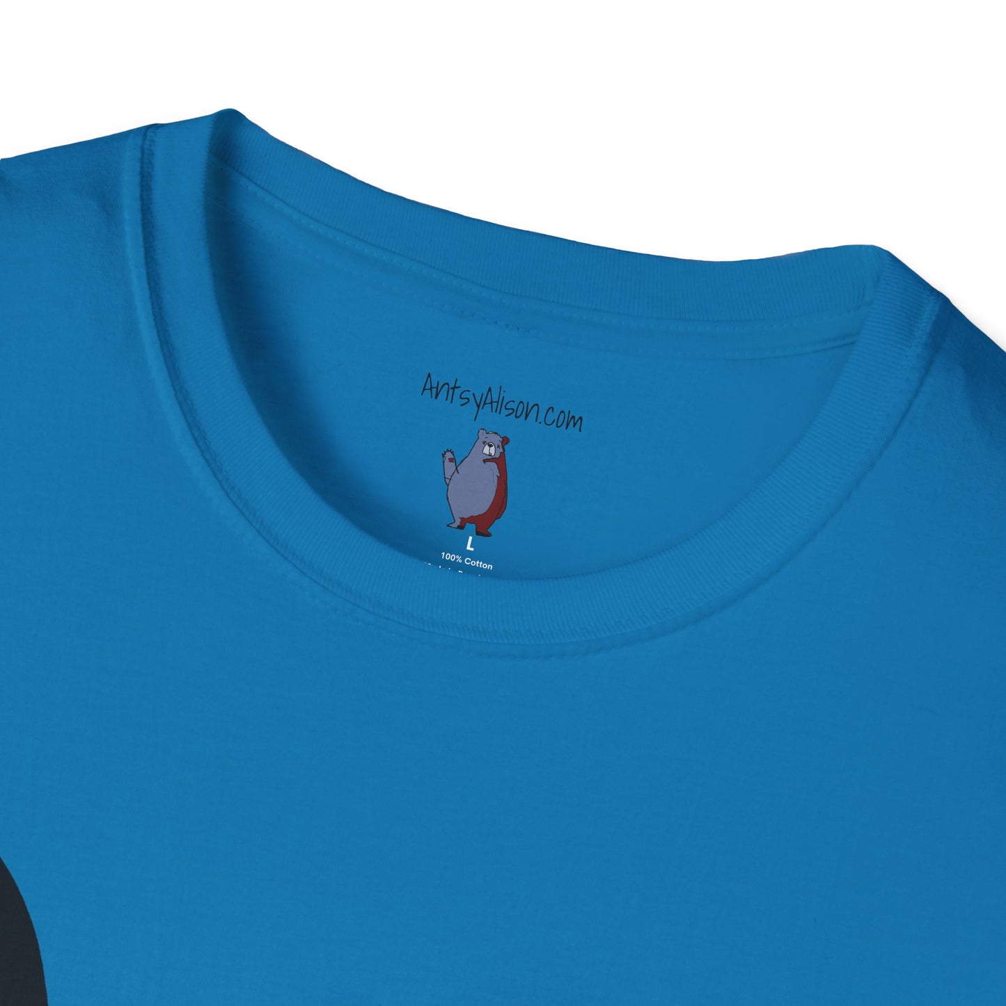 Running Silhouette Fox Graphic Art Tee - 100% Cotton T-Shirt