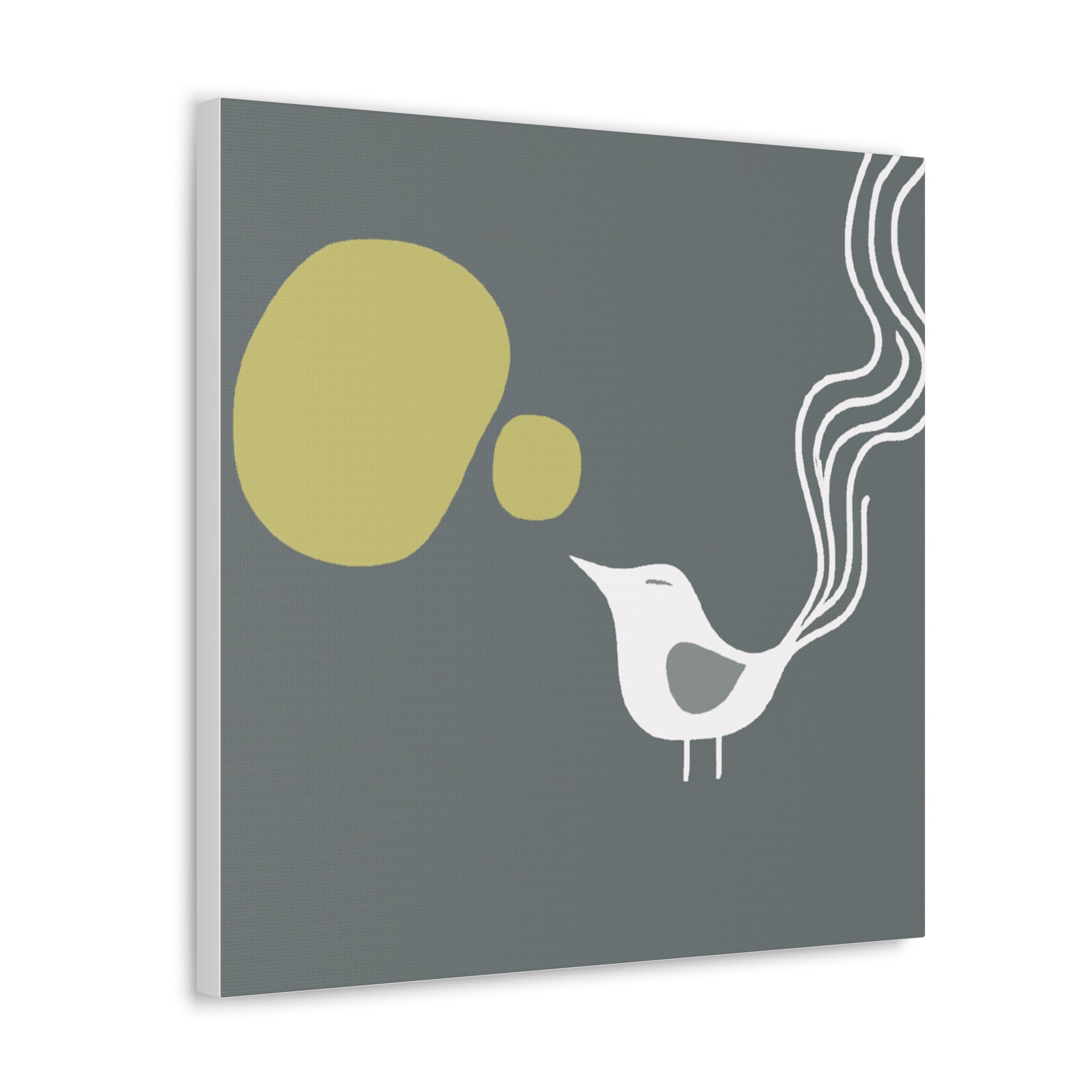 Canvas Art Print - Mid Century Modern Style Bird Art Print