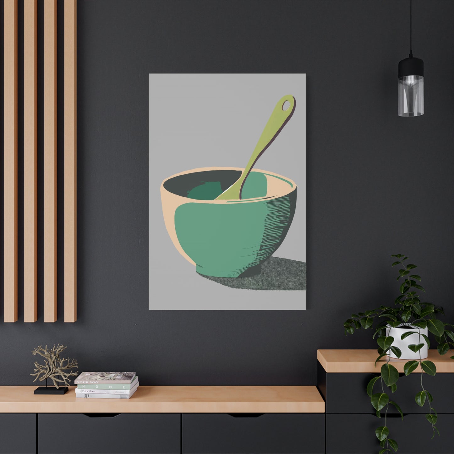 Simple Mixing Bowl Art Print Matte Canvas, Stretched, 1.25"