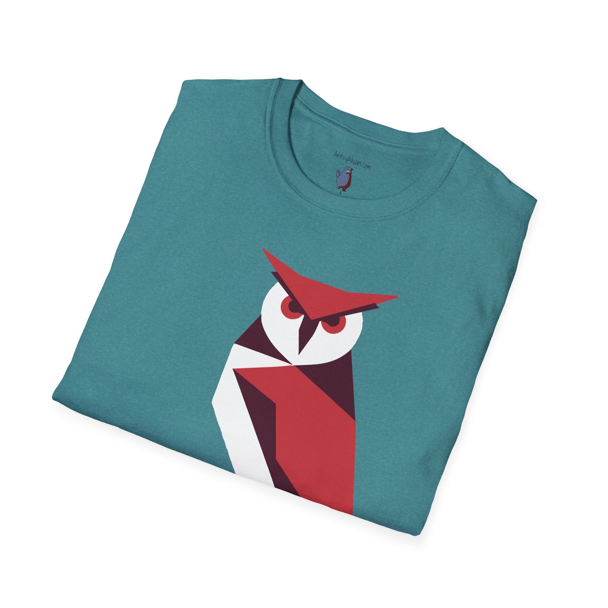 I Mean Business Graphic Owl Art - 100% Cotton T-Shirt