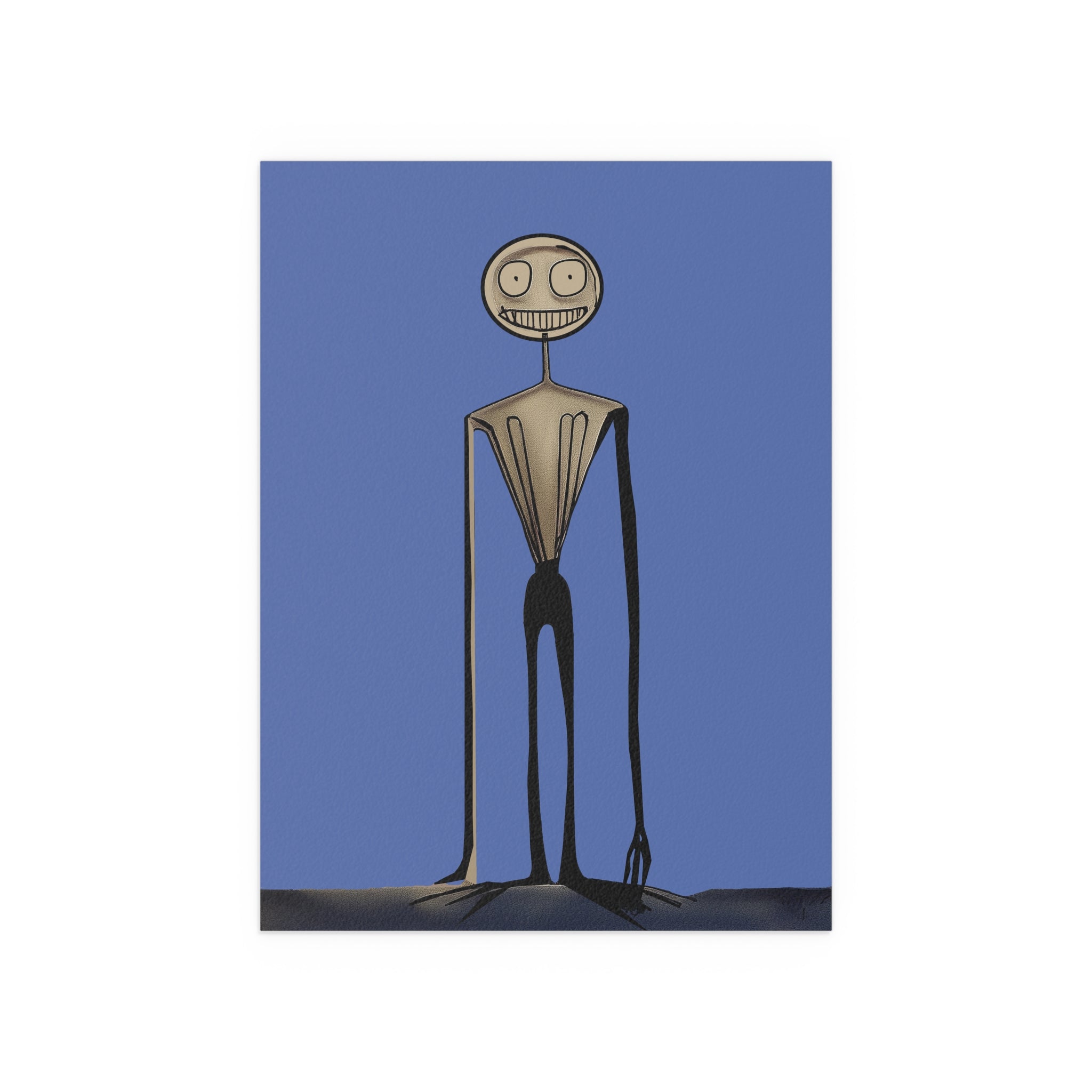 Midwest Mod Cryptid Creature Seasonal Silk Poster, Indoor and Outdoor Decor, Unique Home Decor, Seasonal Decor, Halloween, cryptid creature