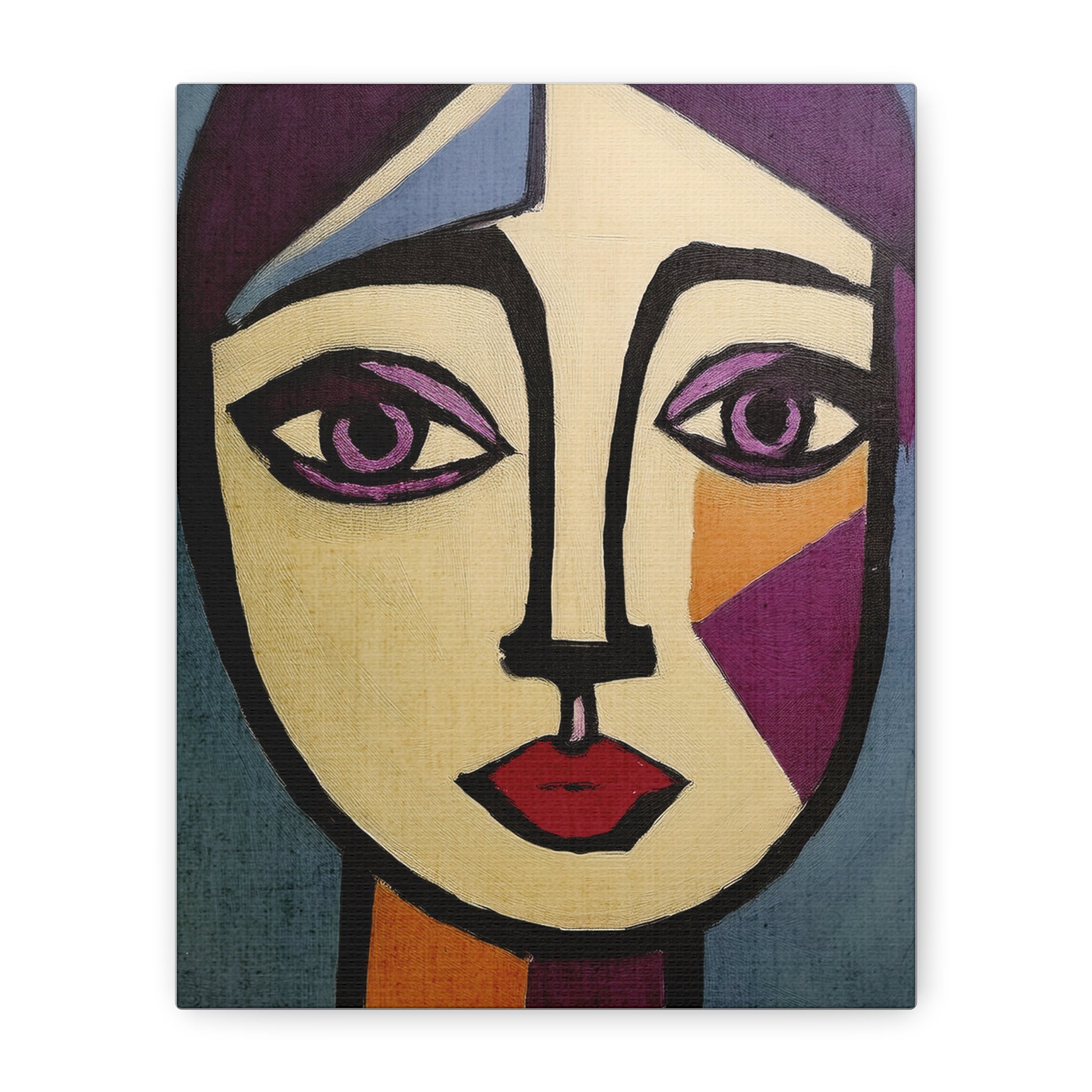 Abstract Moody Woman Portrait Art Print - Matte Canvas, Stretched, 1.25"