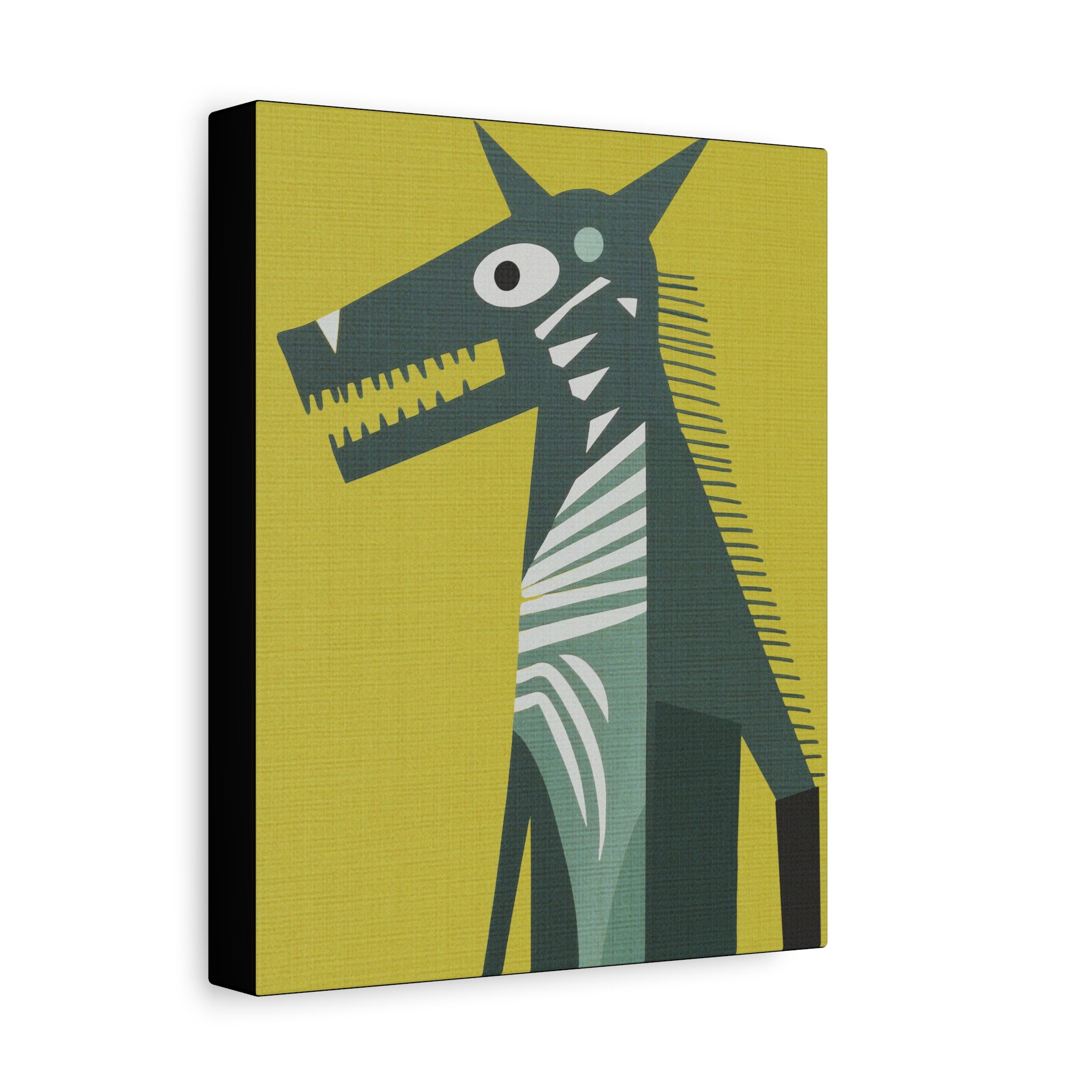 Full Moon Fear Werewolf Art Print  - Matte Canvas, Stretched, 1.25"