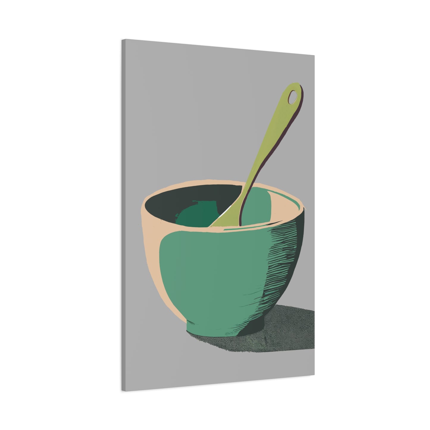 Simple Mixing Bowl Art Print Matte Canvas, Stretched, 1.25"