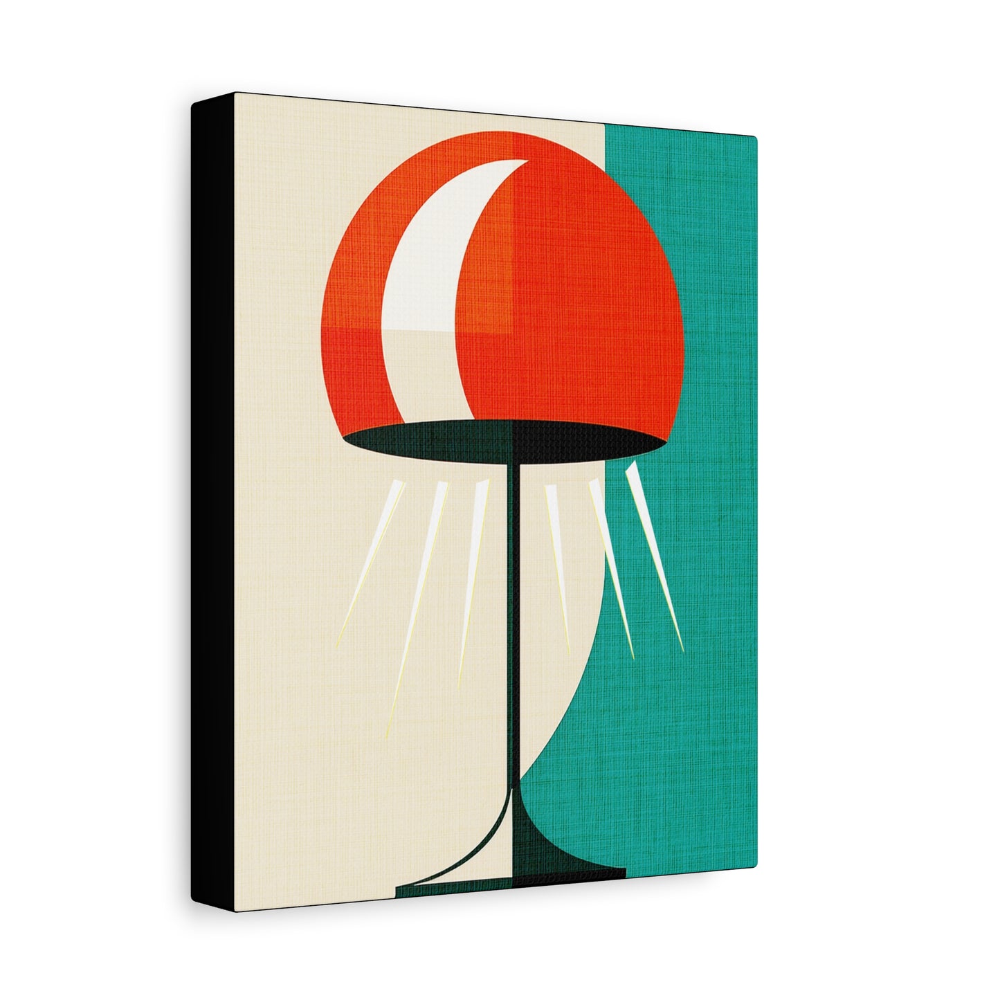 Midwest Modern Table Lamp Art Print - Matte Canvas, Stretched, 1.25"