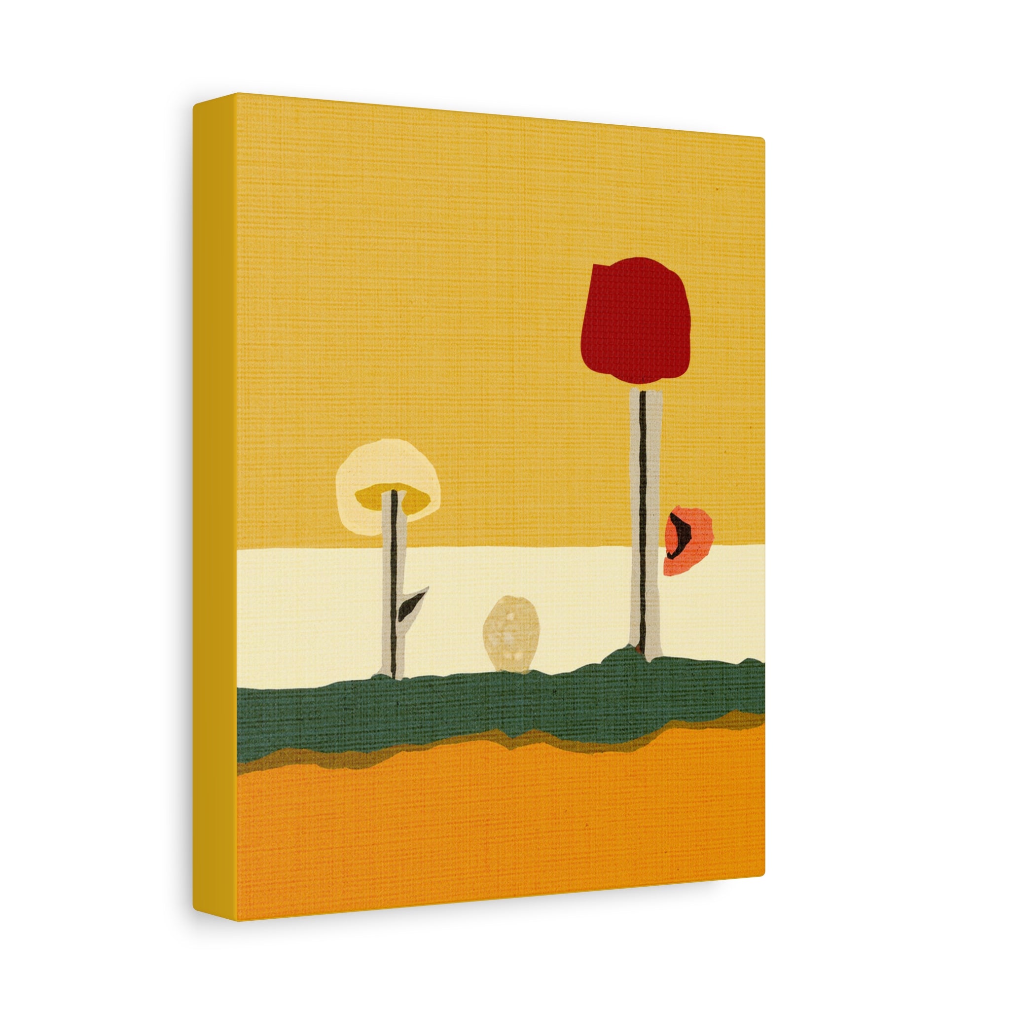 Midwest Mod Collage Recalled Art Print - Matte Canvas, Stretched, 1.25"