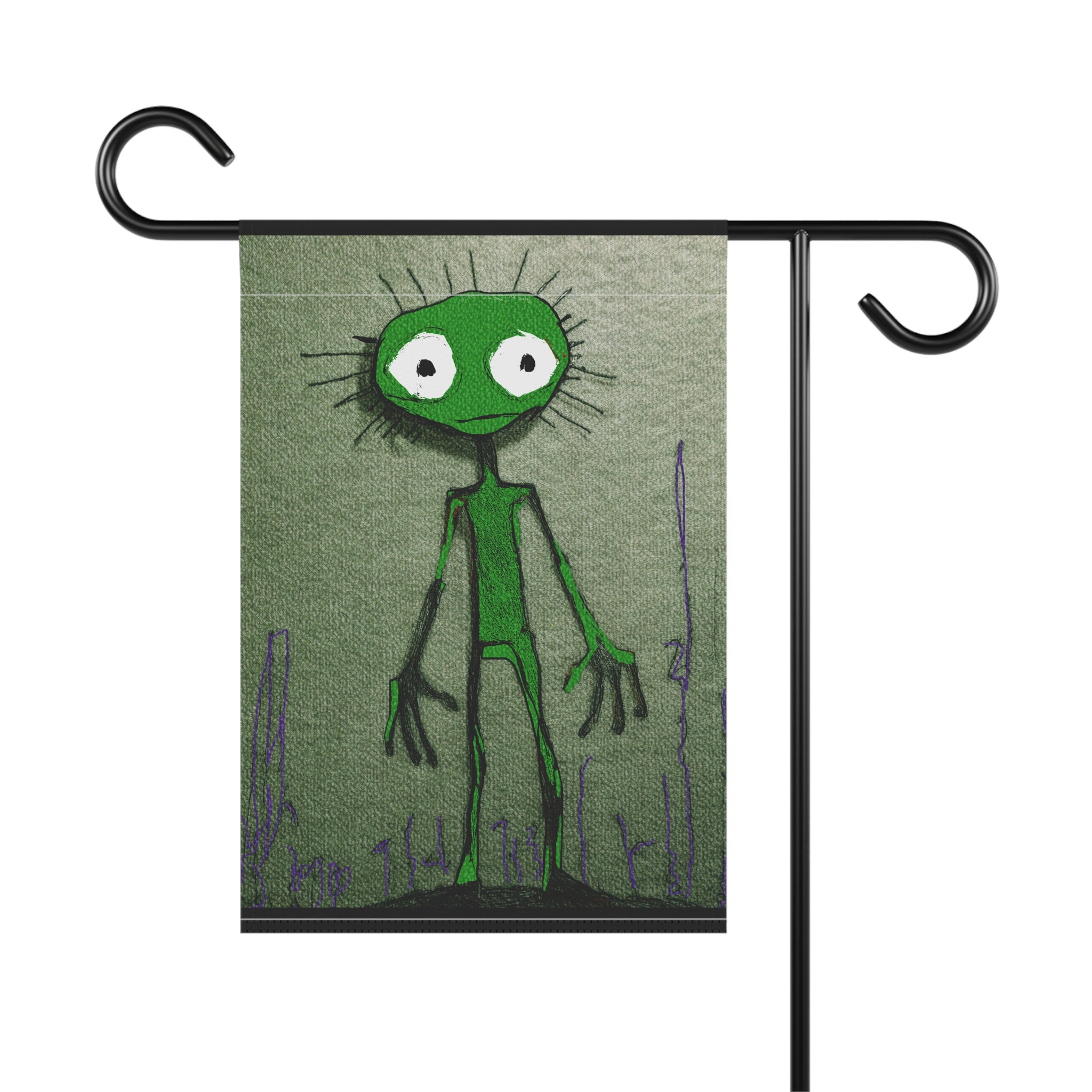 Halloween Seasonal Midwest Mod Green Creature Monster Pop Art Whimsical Yard Decoration, Unique Home & Garden Decor, Outdoor Signs, Fun Garden Art