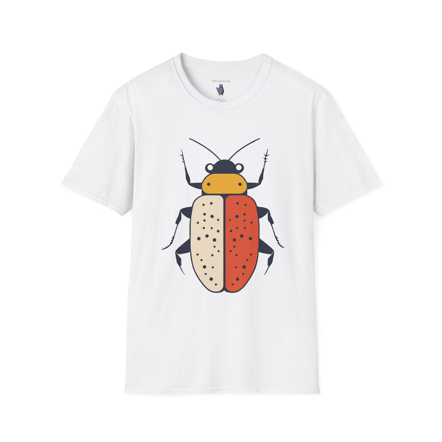 Midwest Modern Beetle Number Two Graphic Art Tee - 100% Cotton T-Shirt