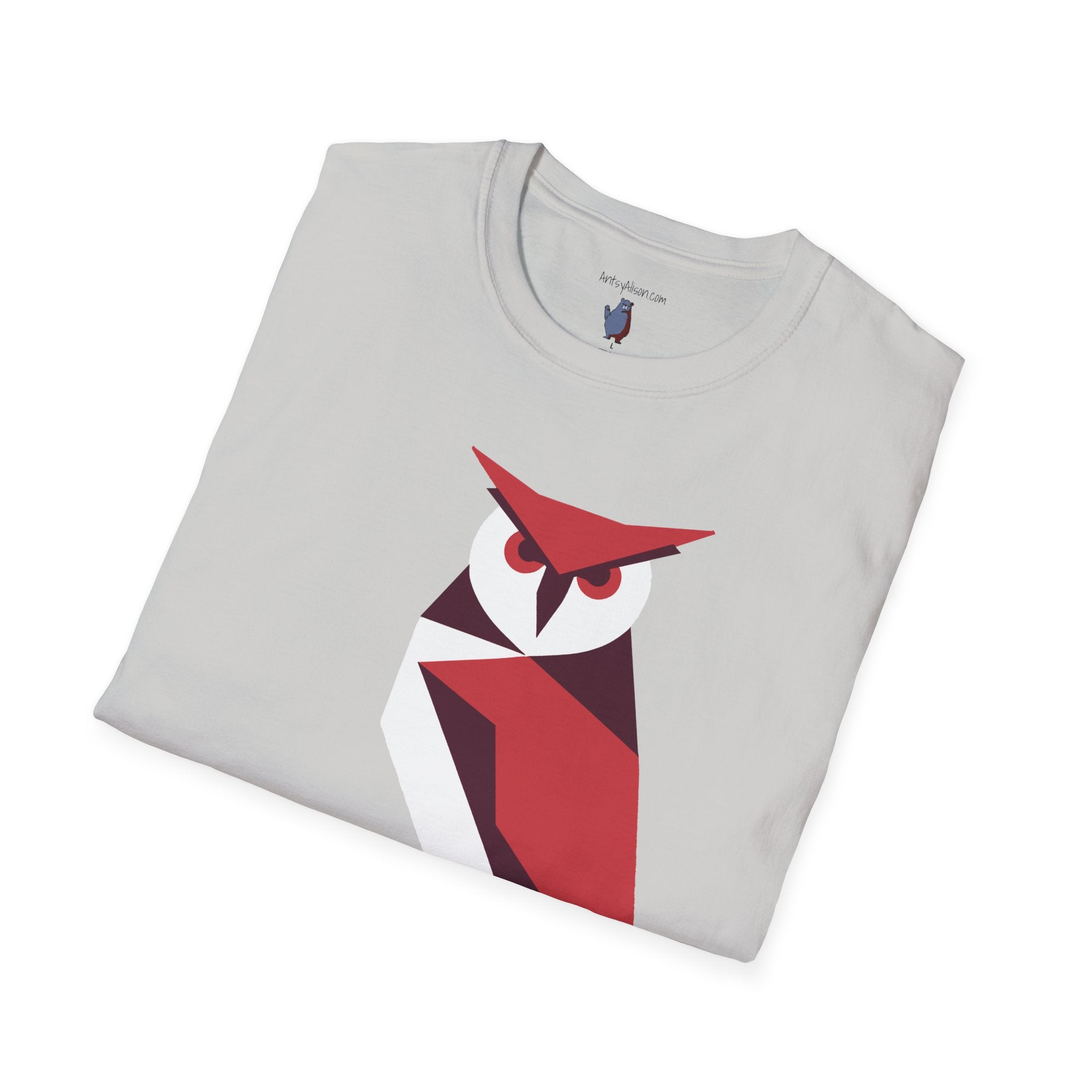 I Mean Business Graphic Owl Art - 100% Cotton T-Shirt