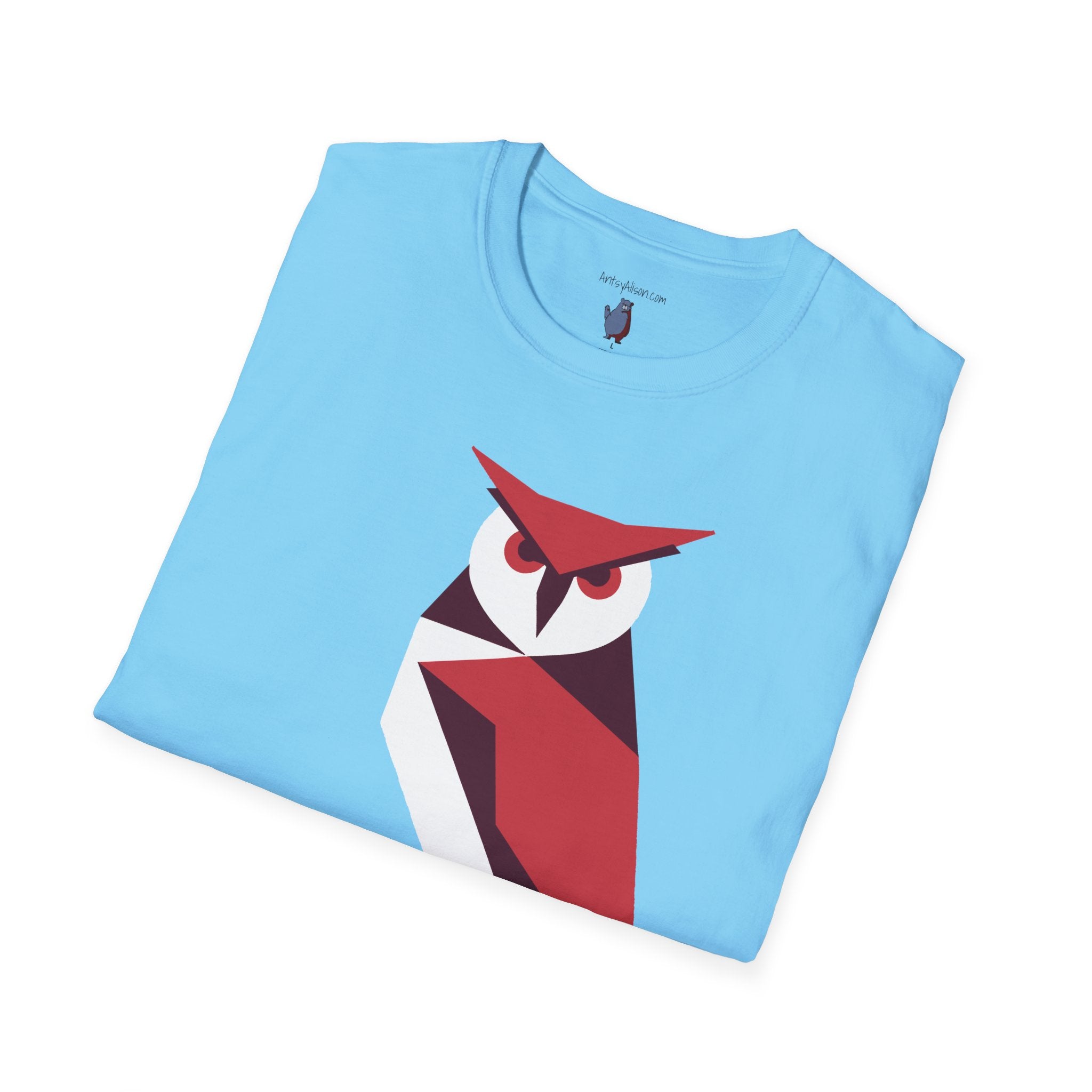 I Mean Business Graphic Owl Art - 100% Cotton T-Shirt