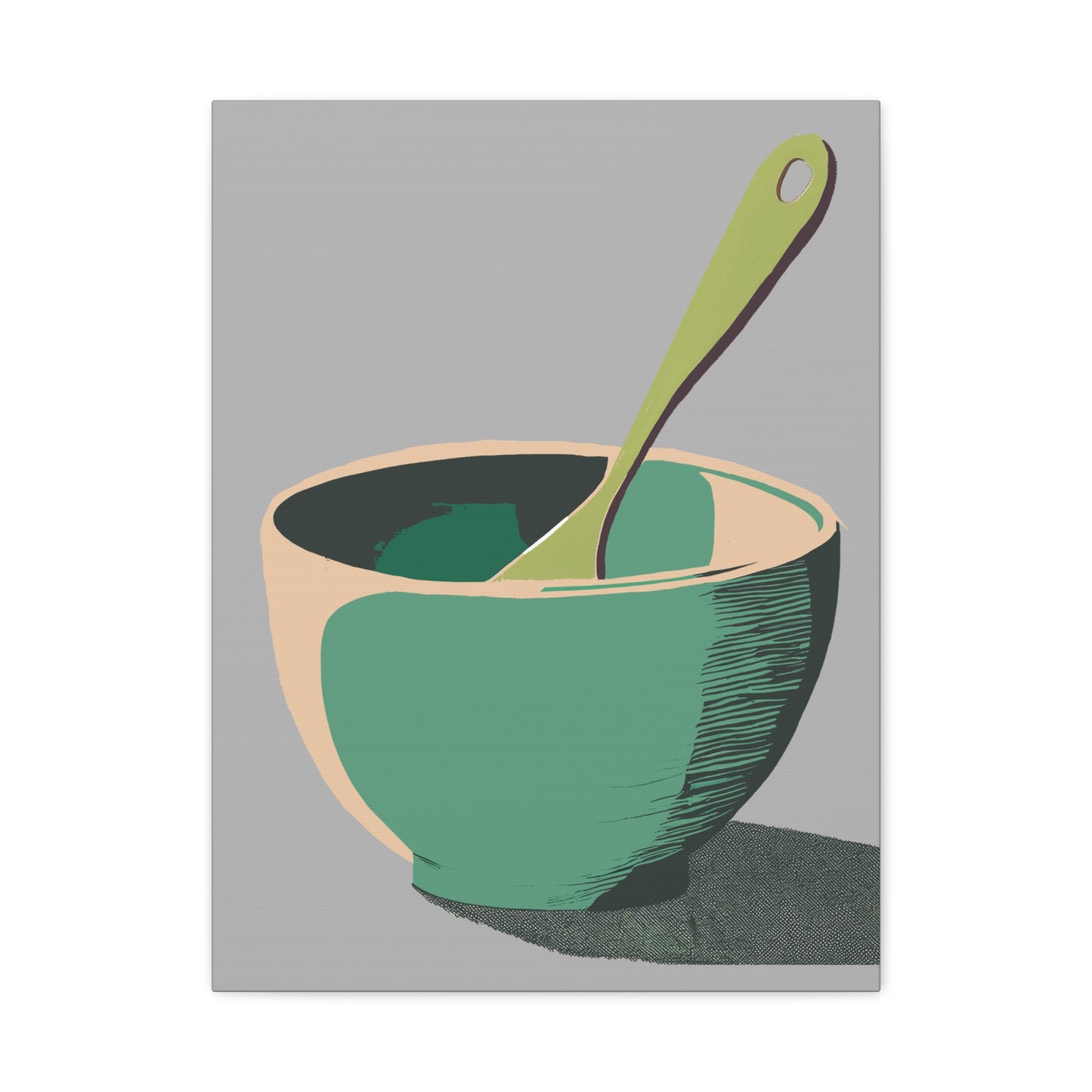 Simple Mixing Bowl Art Print Matte Canvas, Stretched, 1.25"