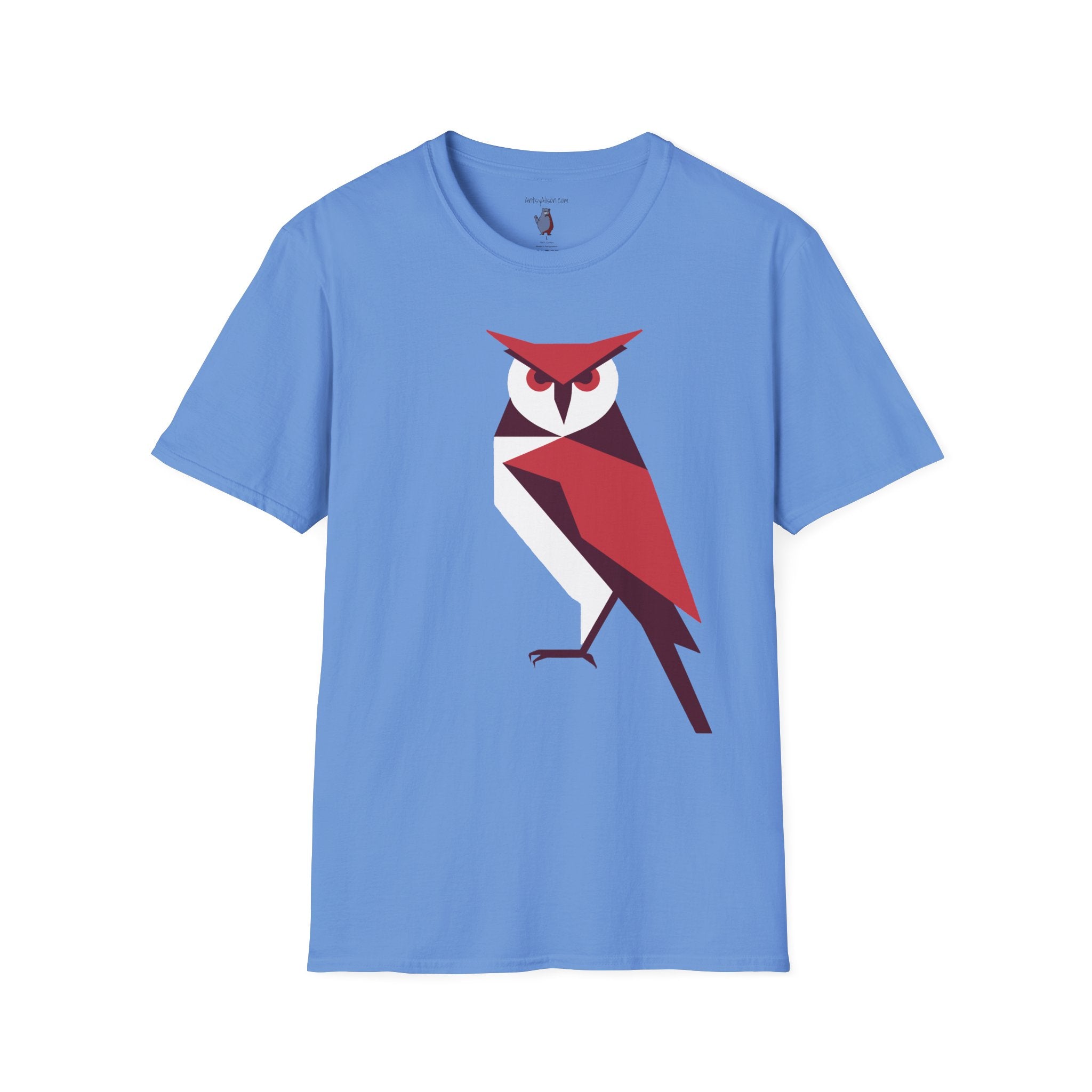I Mean Business Graphic Owl Art - 100% Cotton T-Shirt