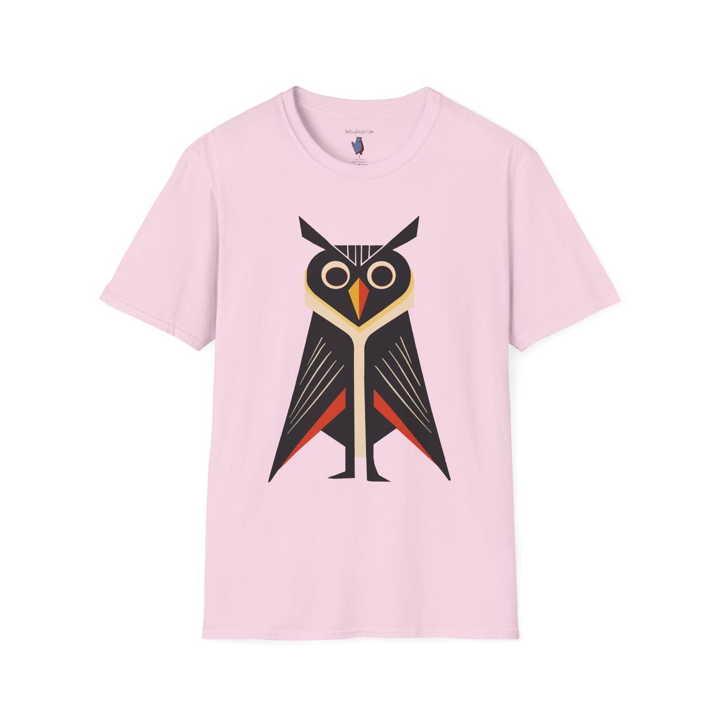 Retro 'Caped' Owl Graphic Art Tee - 100% Cotton T-Shirt