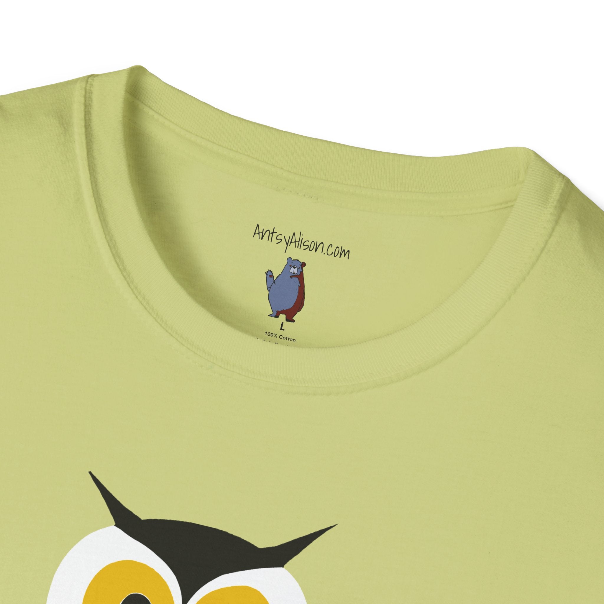 Long Legged Owl Graphic Art - 100% Cotton T-Shirt