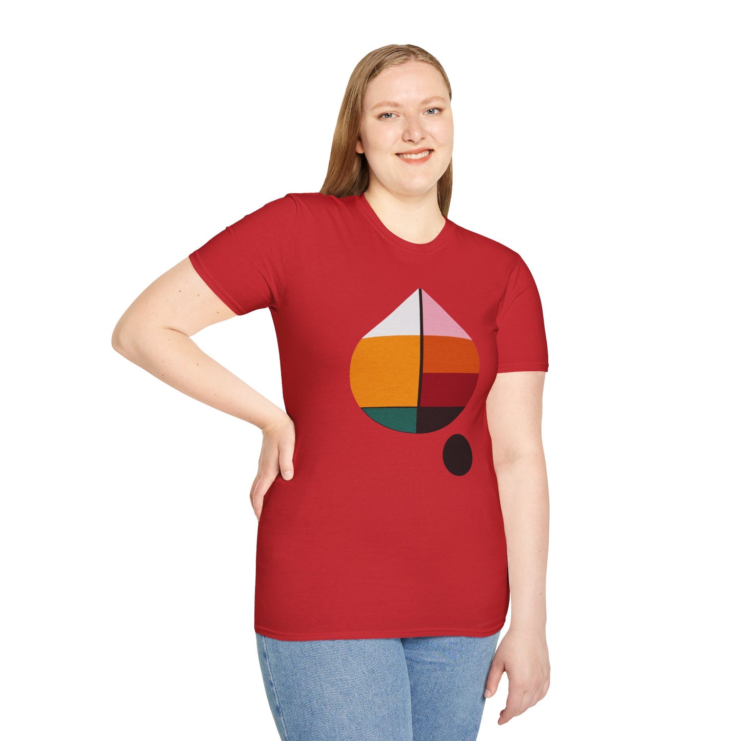 MCM Inspired Tear Drop - Unisex Softstyle Graphic T-Shirt