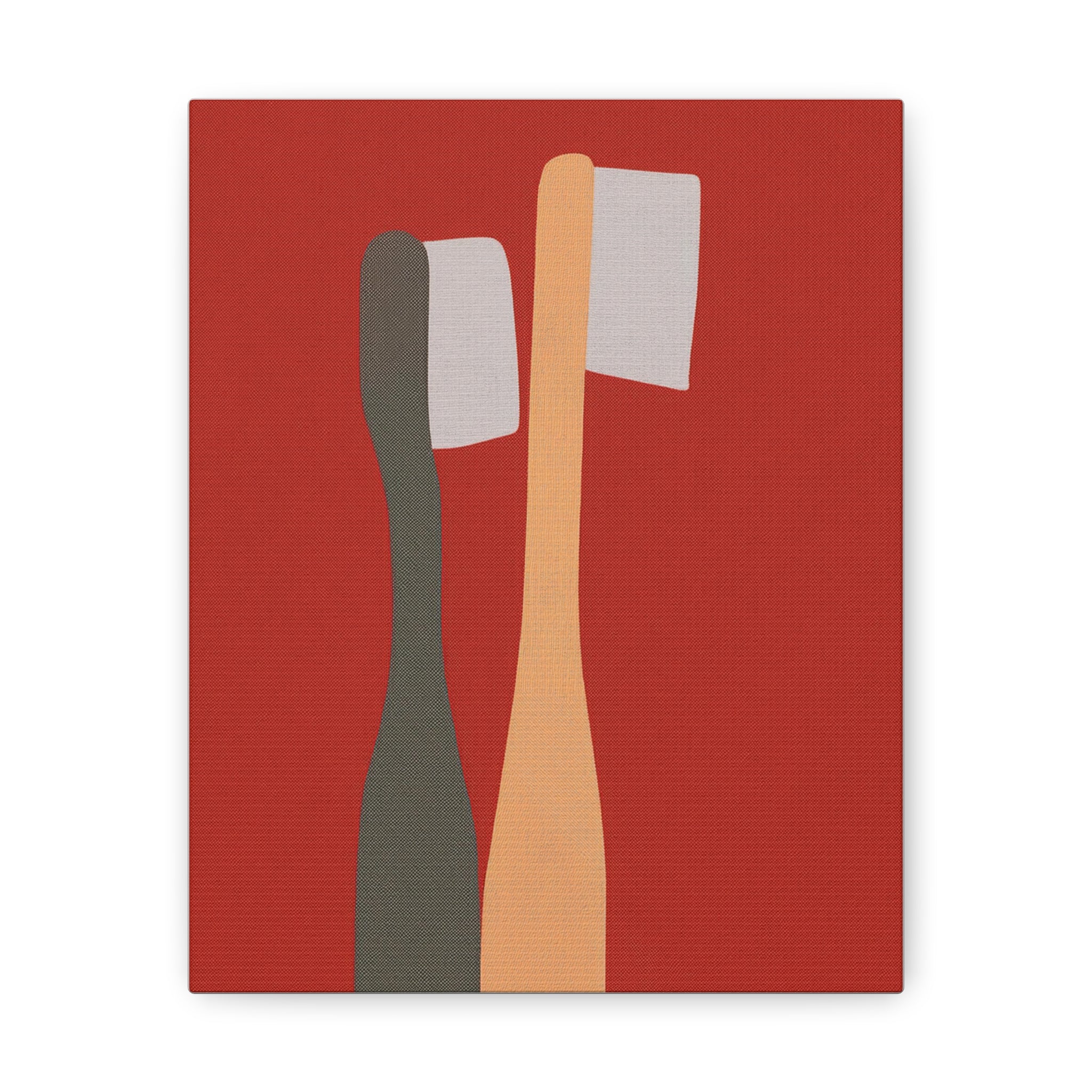 MCM Inspired Pop Art ToothBrush Toothbrushes Canvas Gallery Wrap