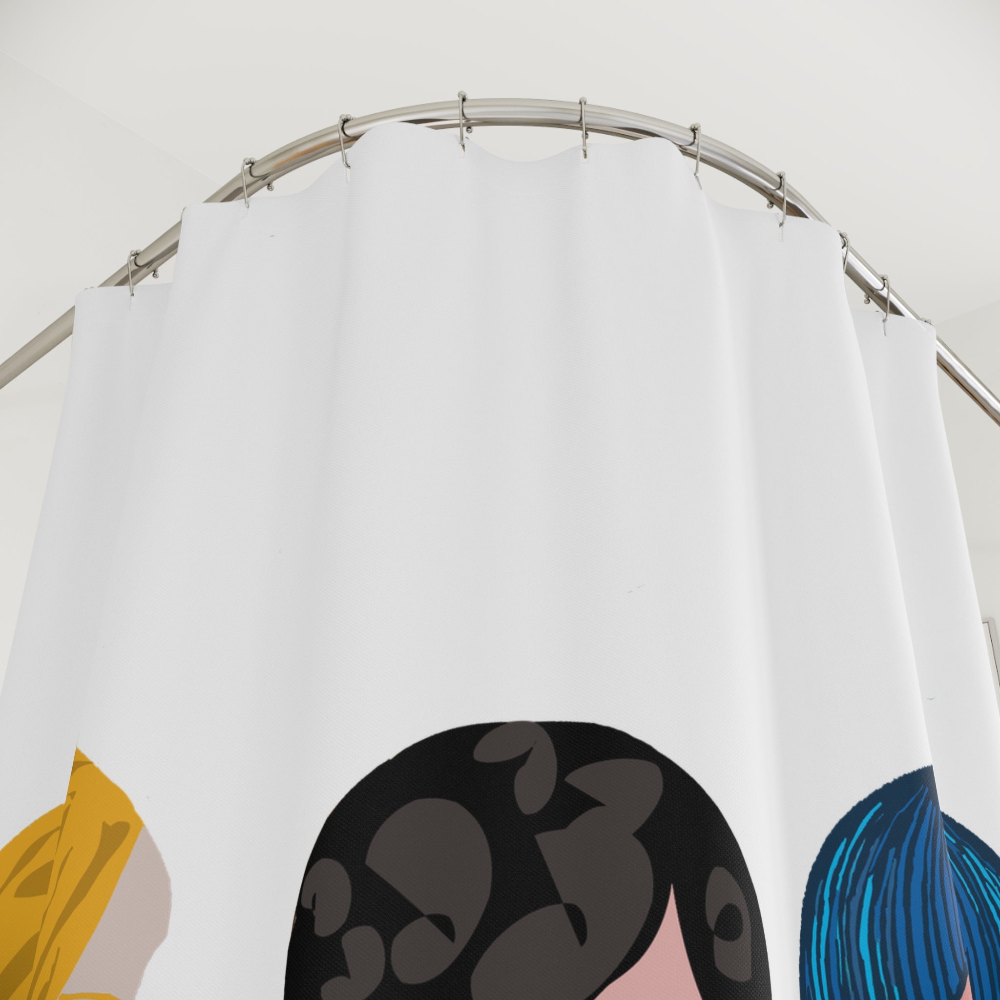 MCM Inspired Retro Hairdo Shower Curtain