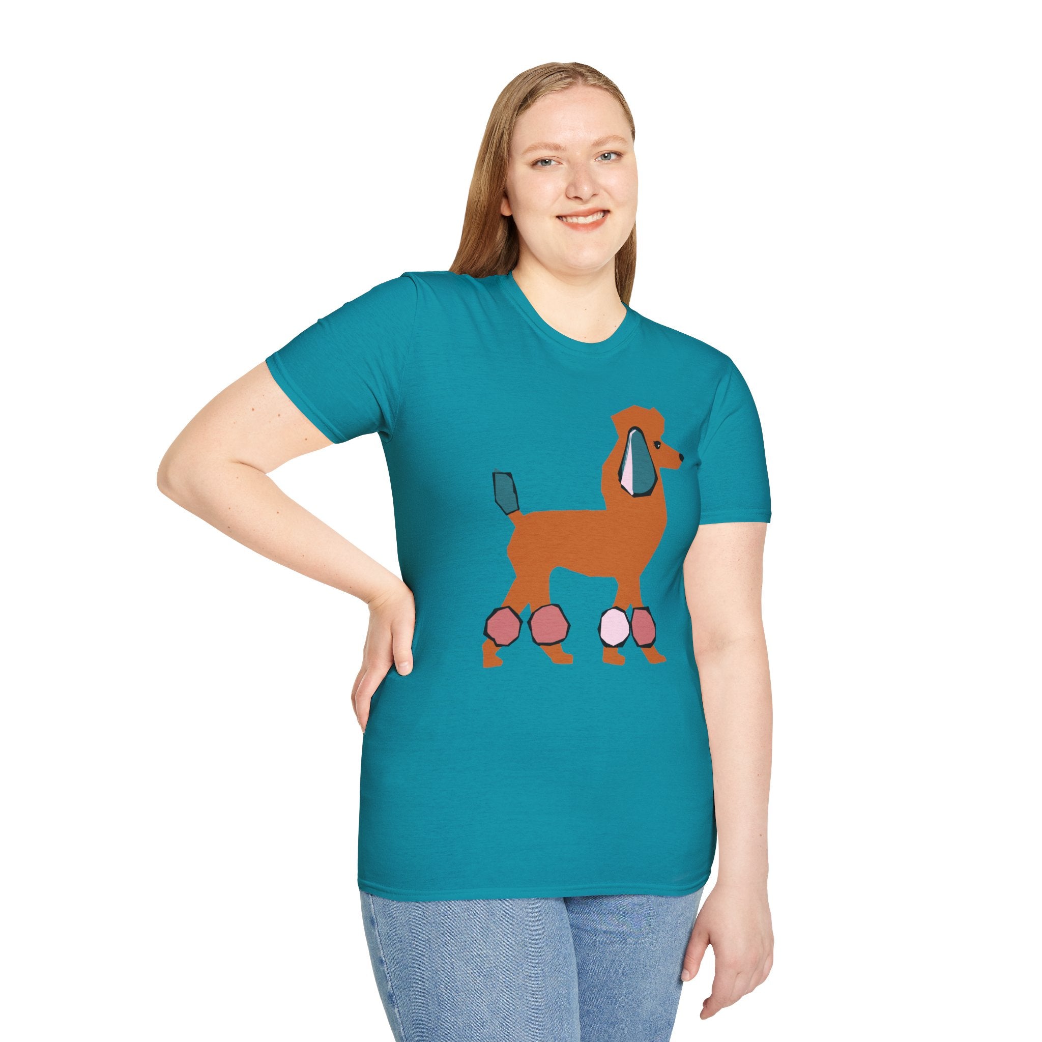 Funky Mod Poodle - 100% Cotton T-Shirt