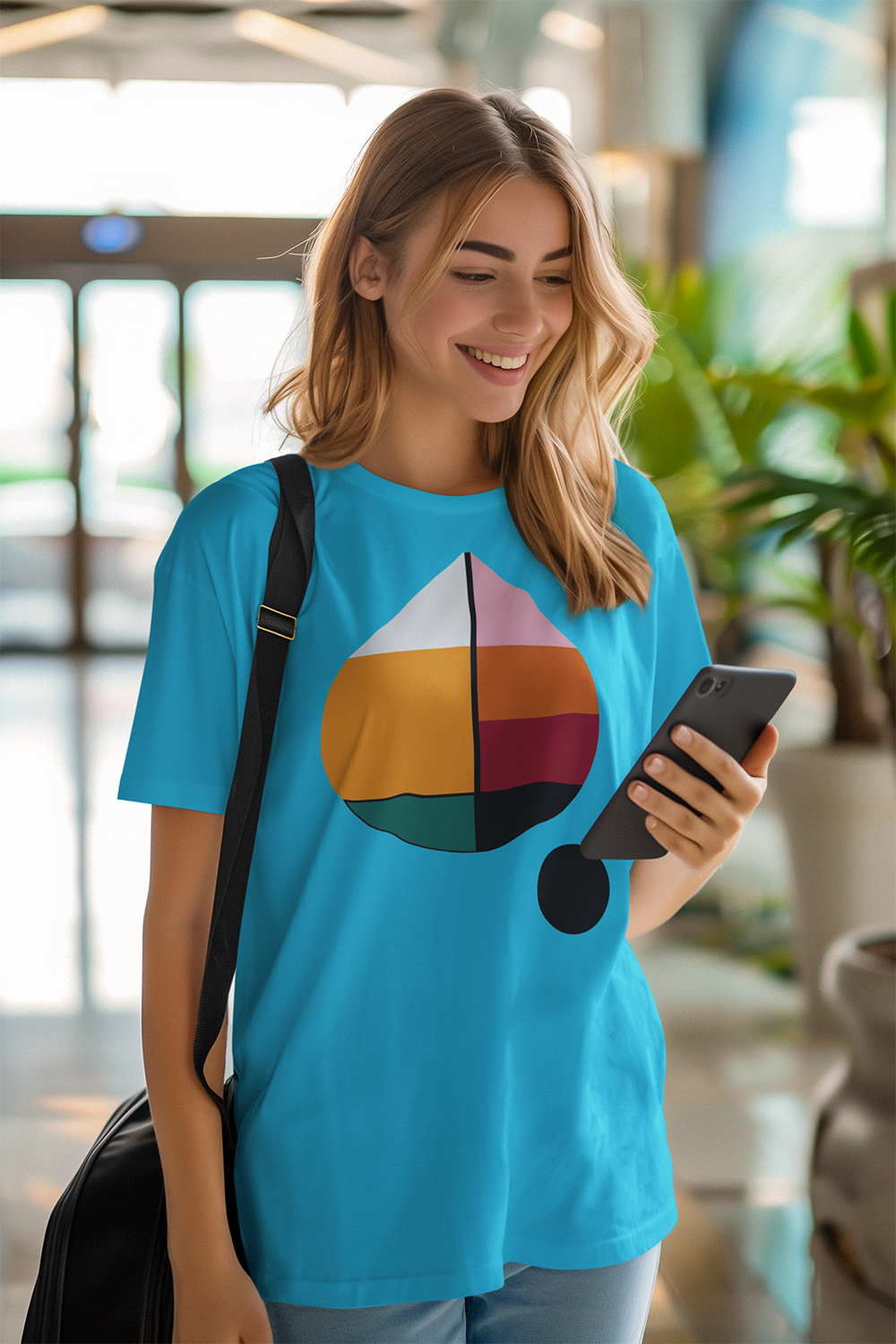 MCM Inspired Tear Drop - Unisex Softstyle Graphic T-Shirt