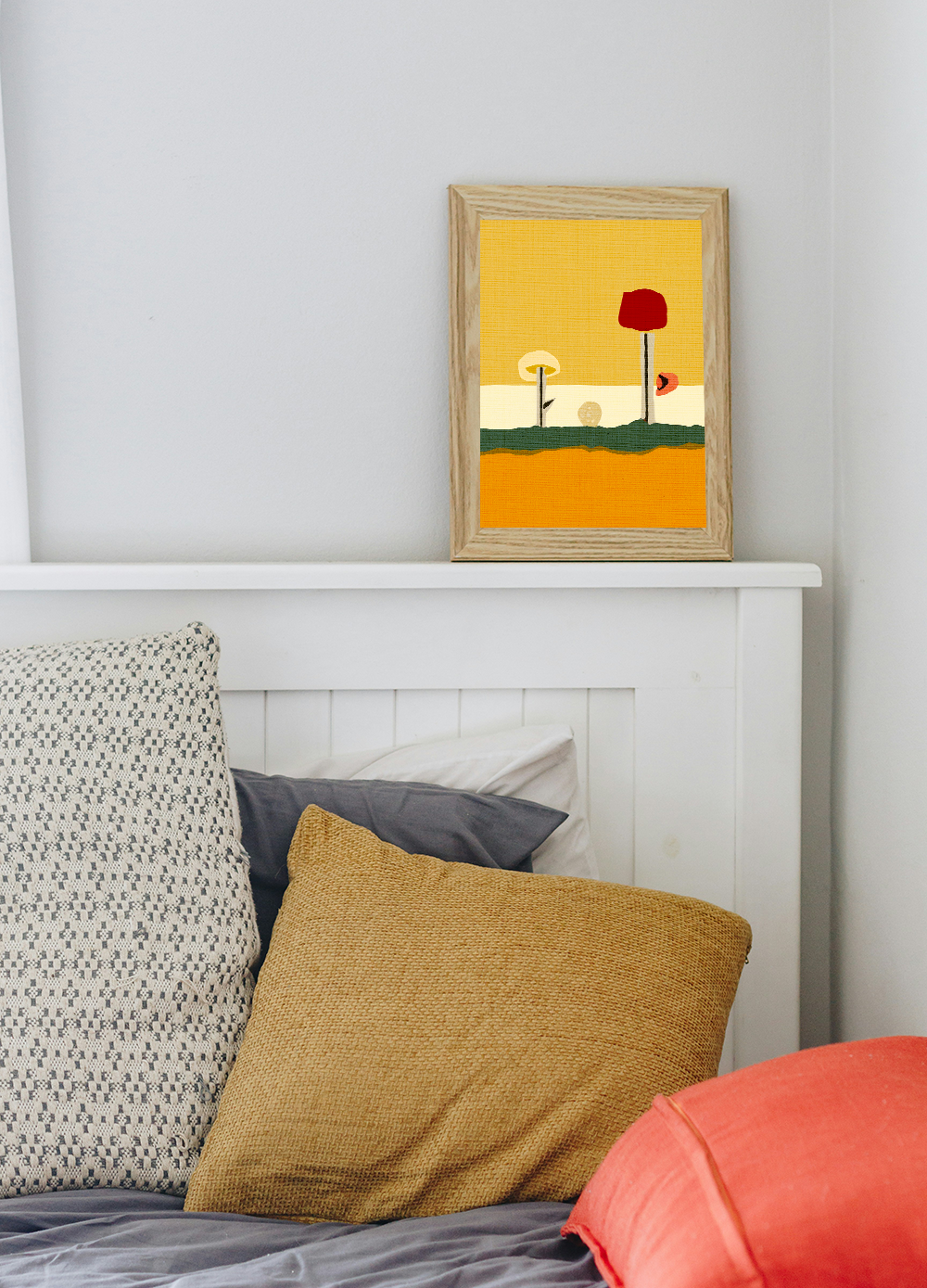 Midwest Mod Collage Recalled Art Print - Matte Canvas, Stretched, 1.25"