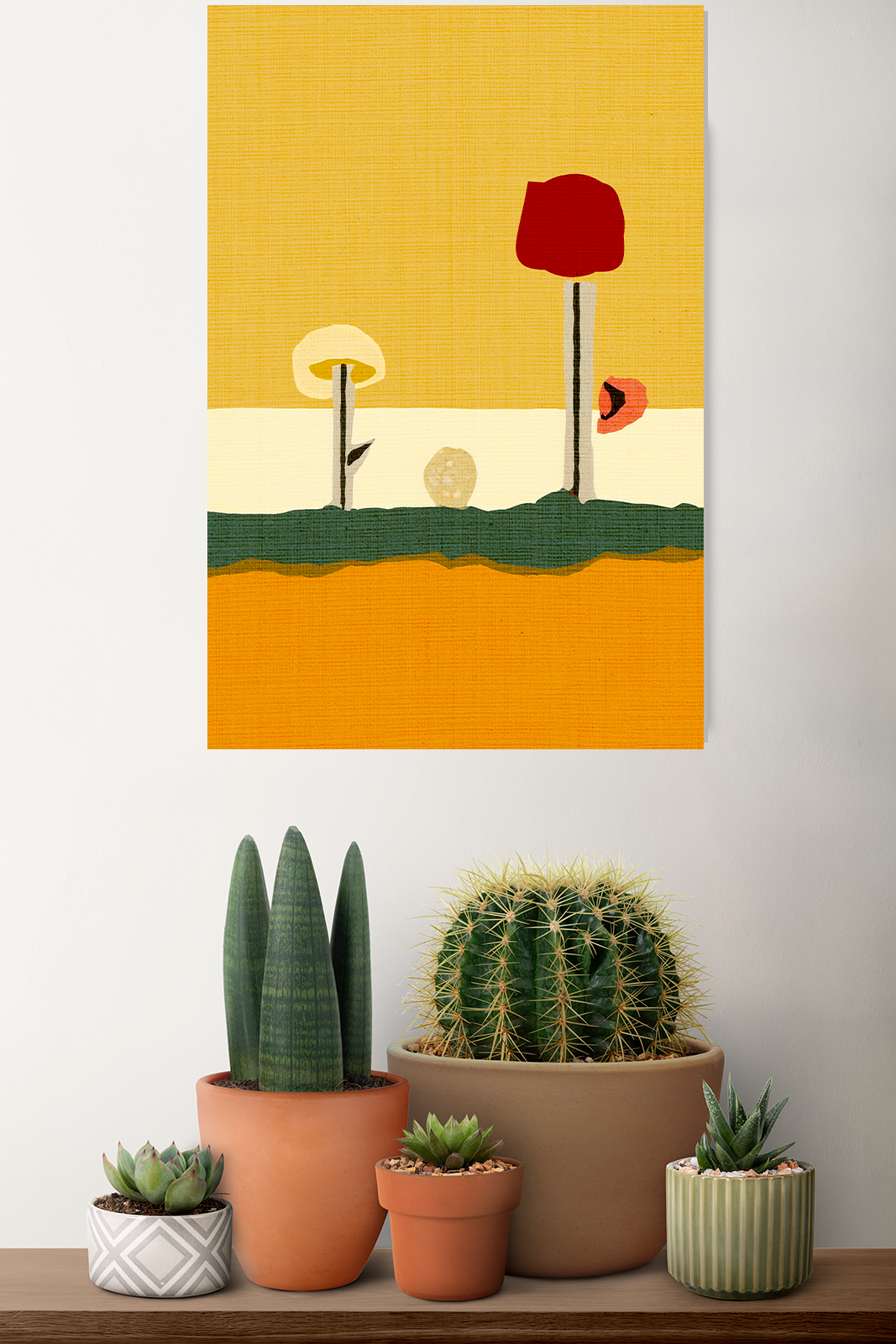 Midwest Mod Collage Recalled Art Print - Matte Canvas, Stretched, 1.25"