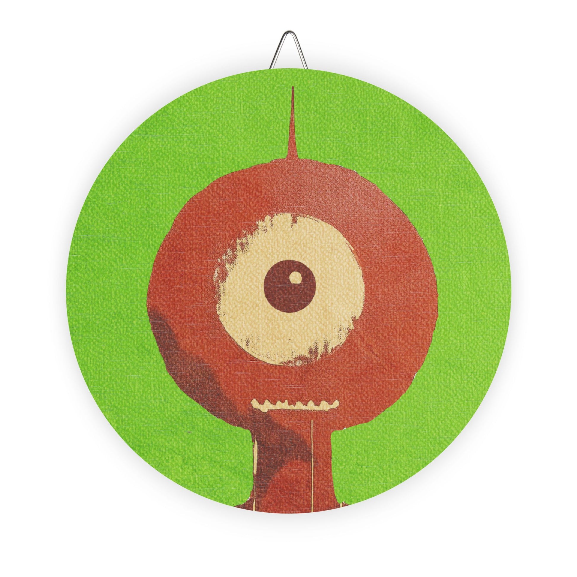 Midwest Mod Halloween Cyclops Playful Decorative Wall Sign, Spooky Home Decor, Whimsical Art Piece