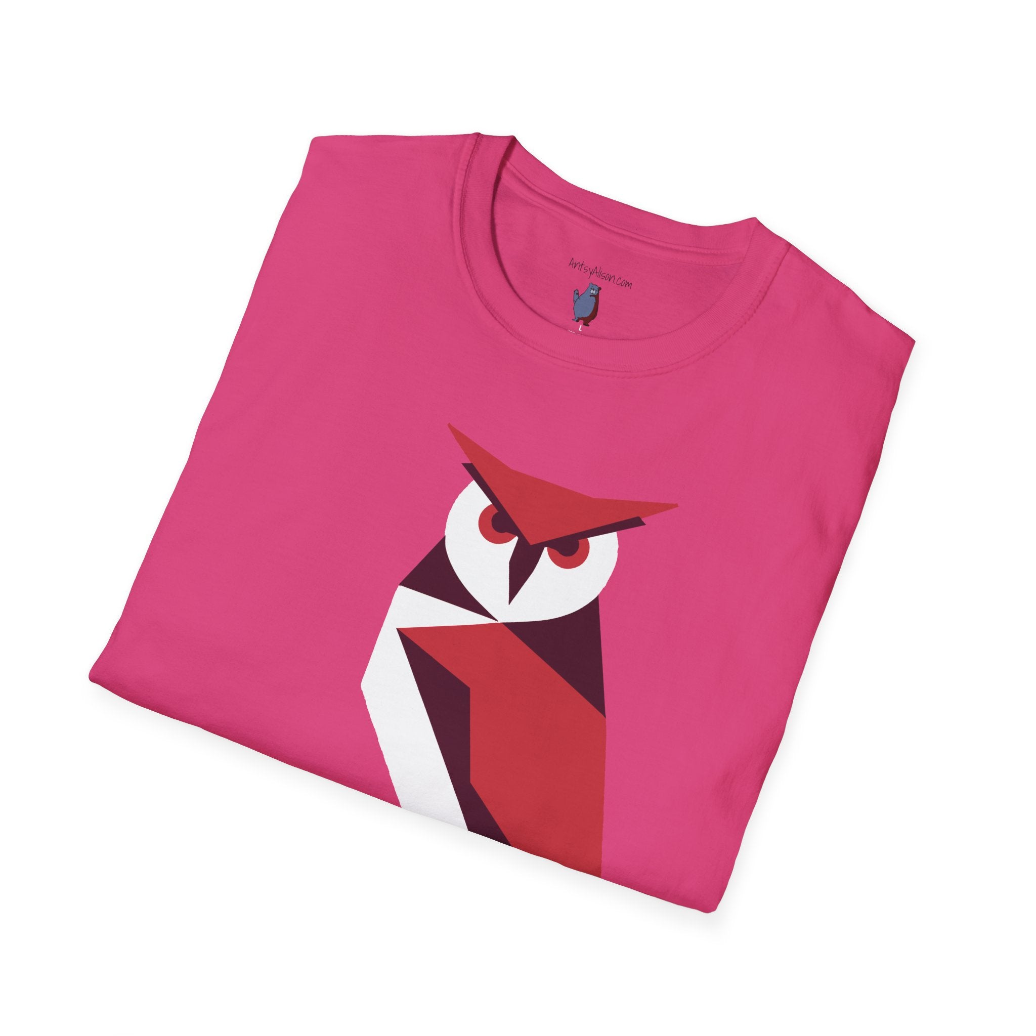 I Mean Business Graphic Owl Art - 100% Cotton T-Shirt