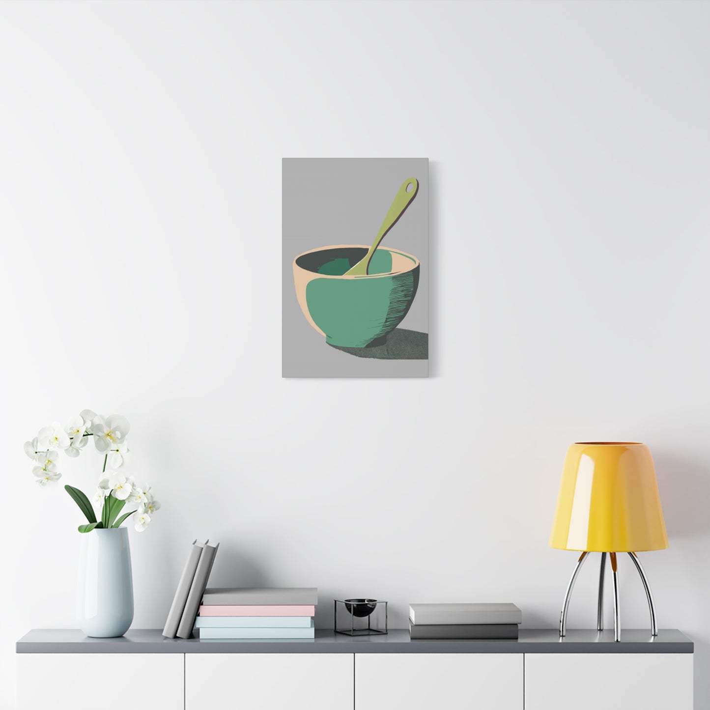 Simple Mixing Bowl Art Print Matte Canvas, Stretched, 1.25"