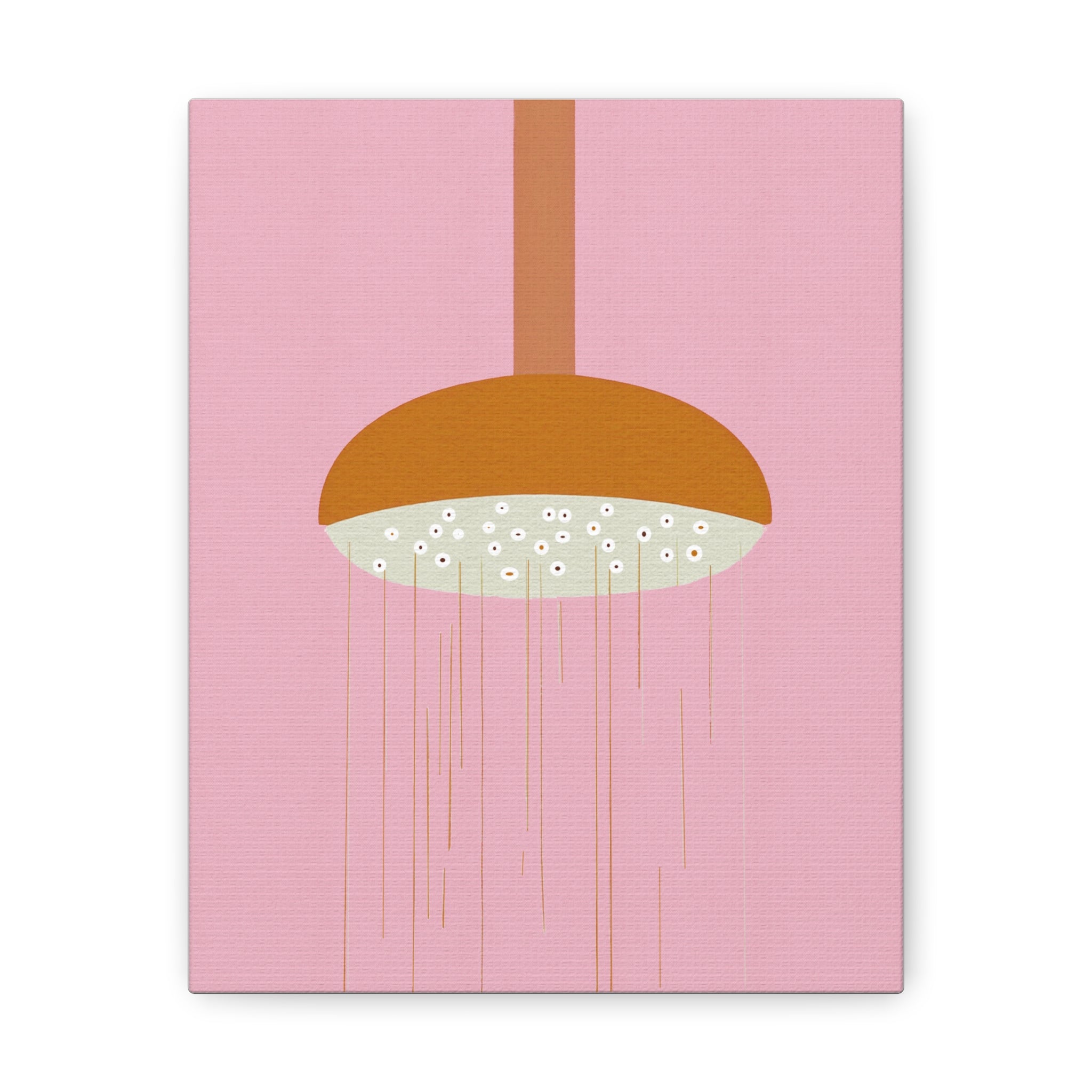 MCM Inspired Pop Art Shower Head No. 2 Canvas Gallery Wrap