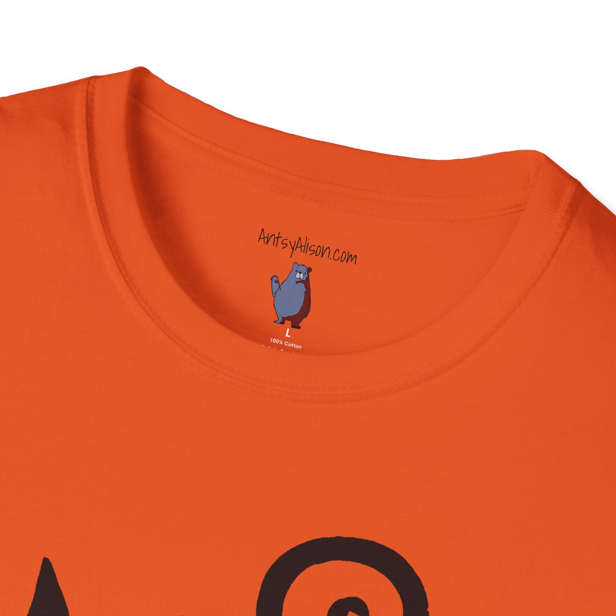 Black Cat with an Attitude Graphic Art Tee - 100% Cotton T-Shirt