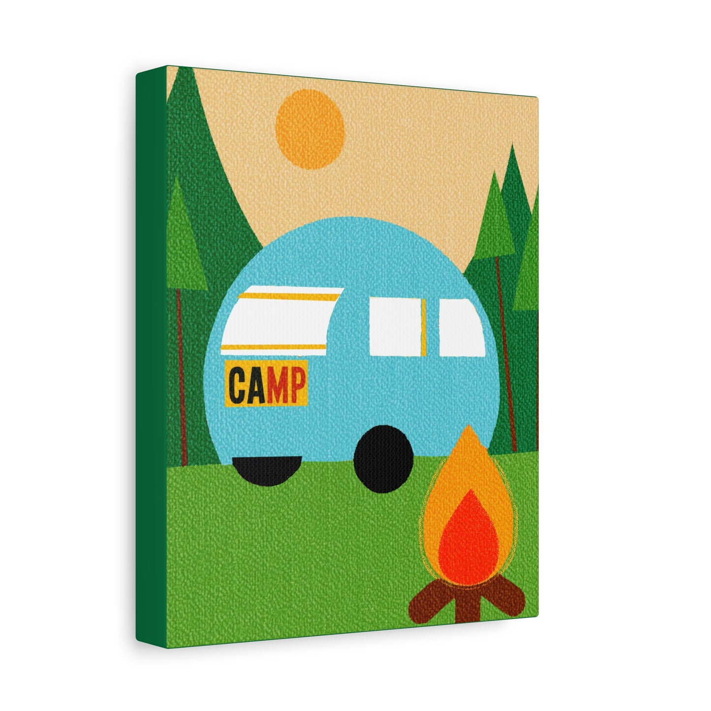 Midwest Modern Camp Pop Art Print - Matte Canvas, Stretched, 1.25"