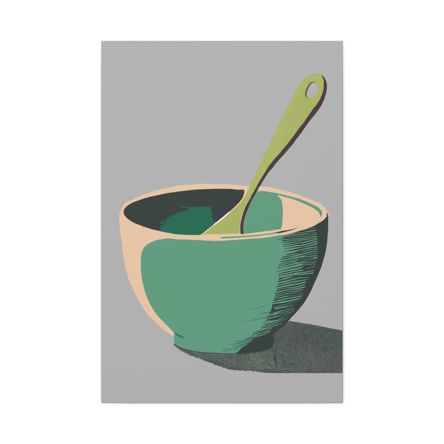 Simple Mixing Bowl Art Print Matte Canvas, Stretched, 1.25"