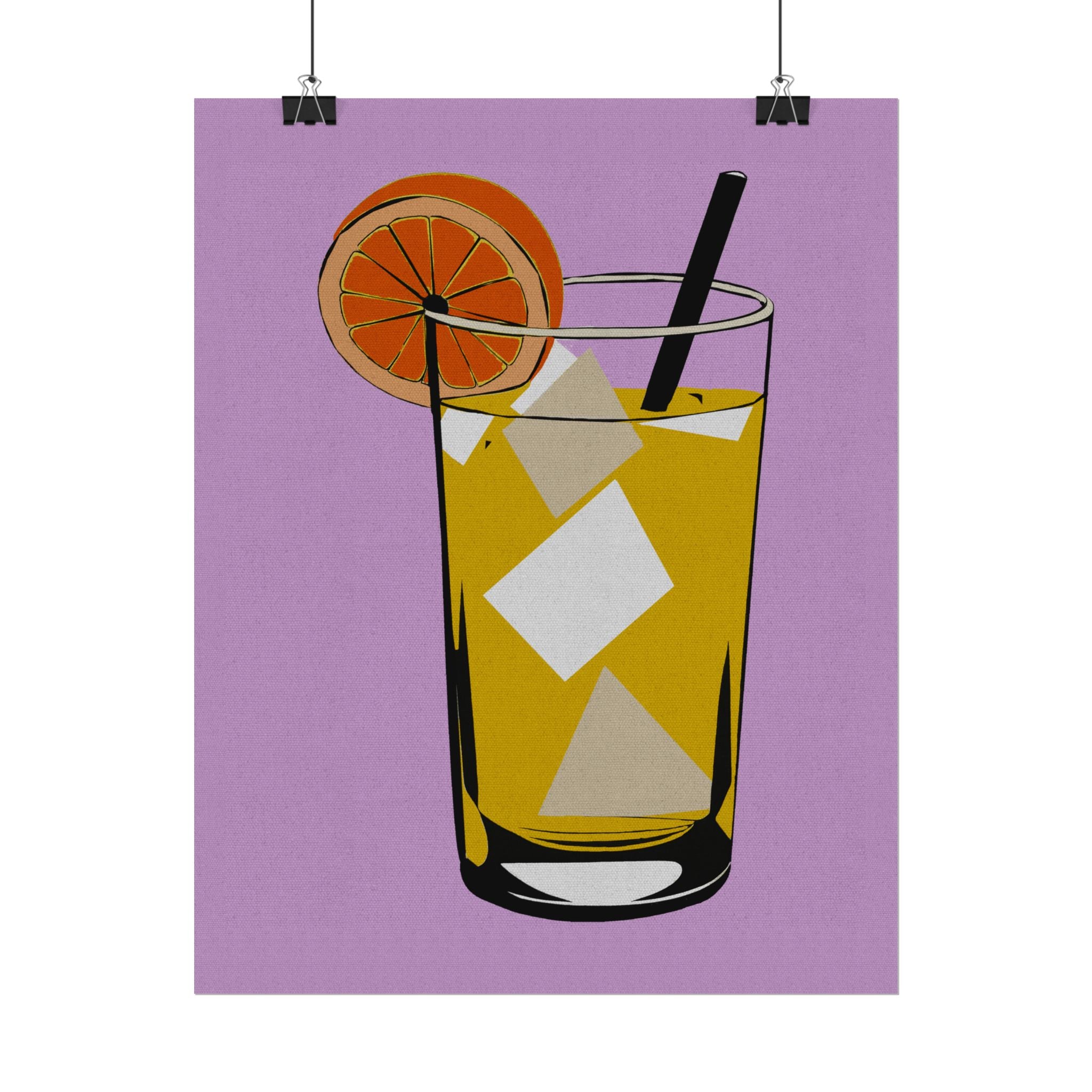 Comfort Food Pop Art Print - Lemonade Rolled Poster | Wall Art, Midwest Mod, Comfort Food, Lemonade, Lemons, Refreshment