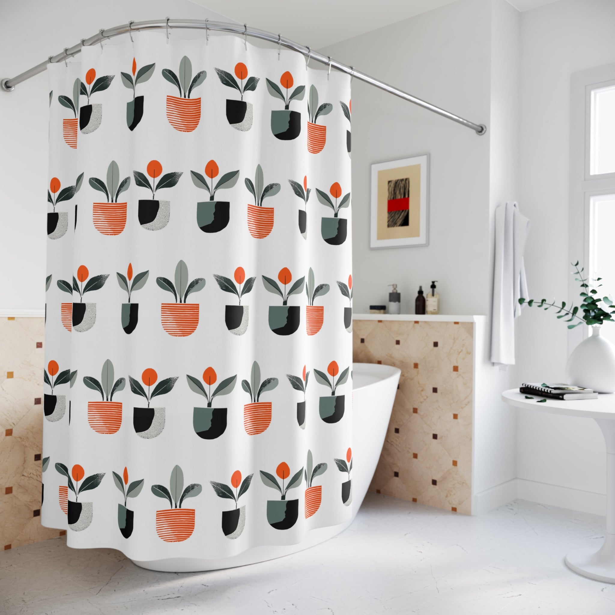 Houseplants LOVE Shower Curtain