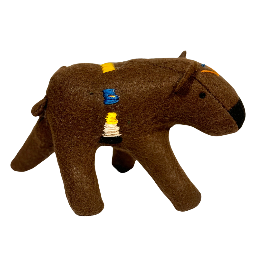One of a Kind Bear Soft Textile Art Plush Home Decor