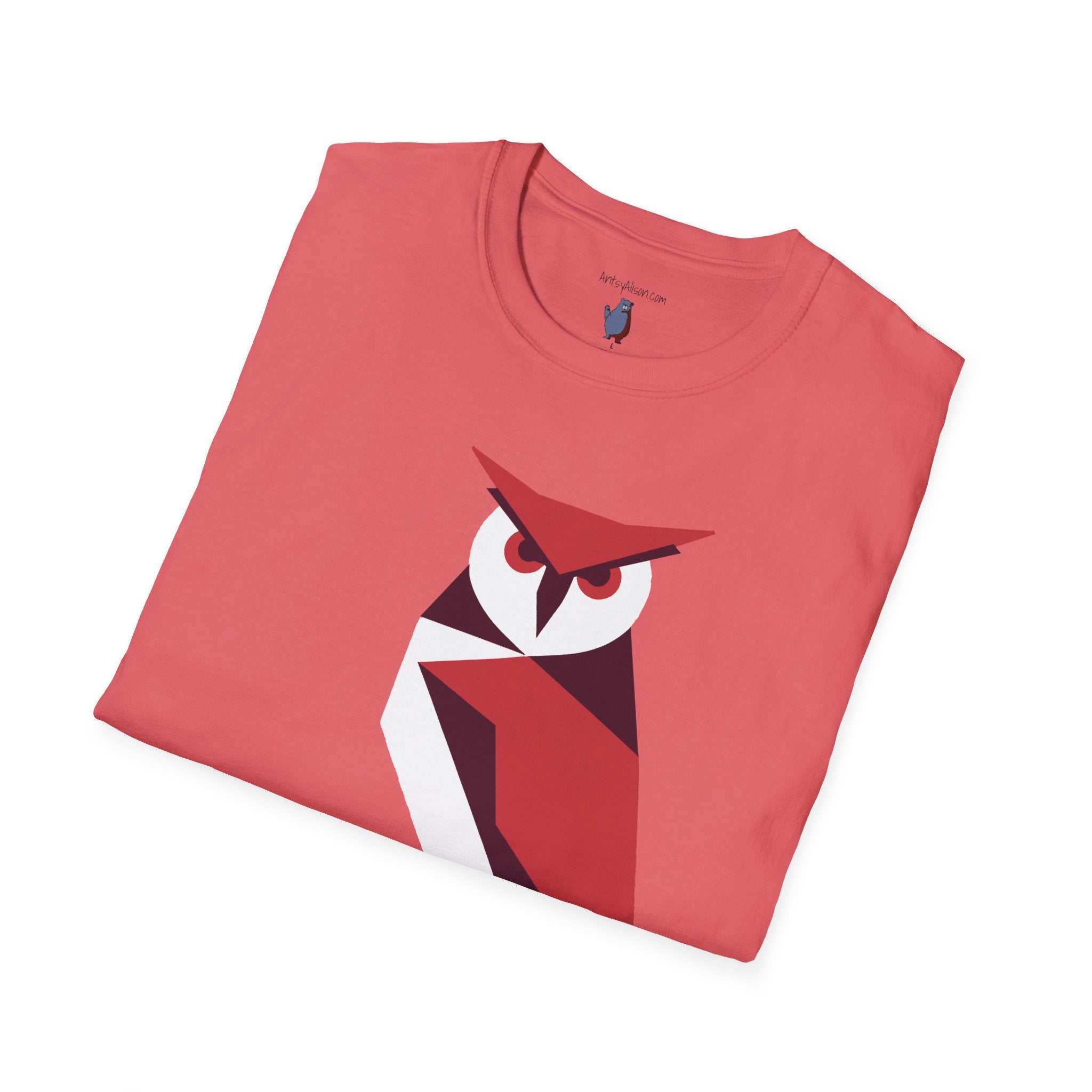 I Mean Business Graphic Owl Art - 100% Cotton T-Shirt