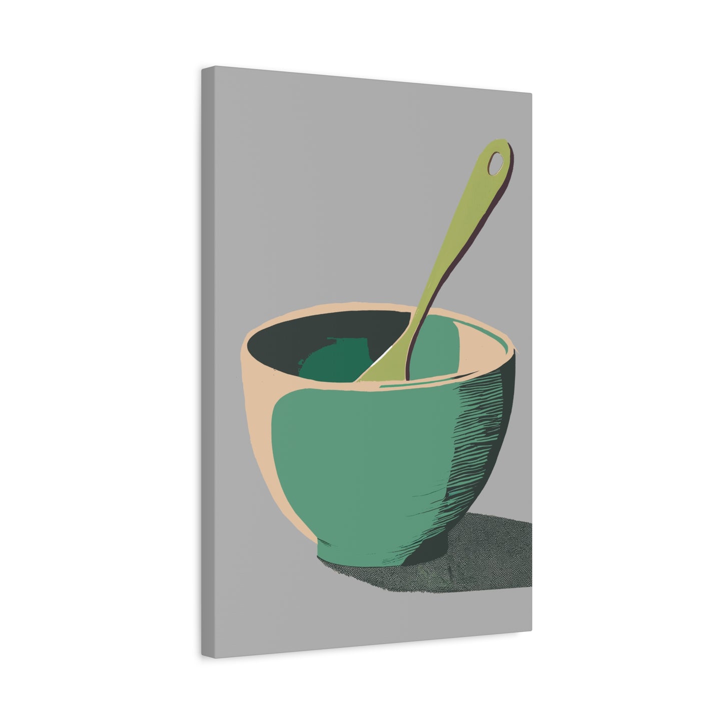 Simple Mixing Bowl Art Print Matte Canvas, Stretched, 1.25"