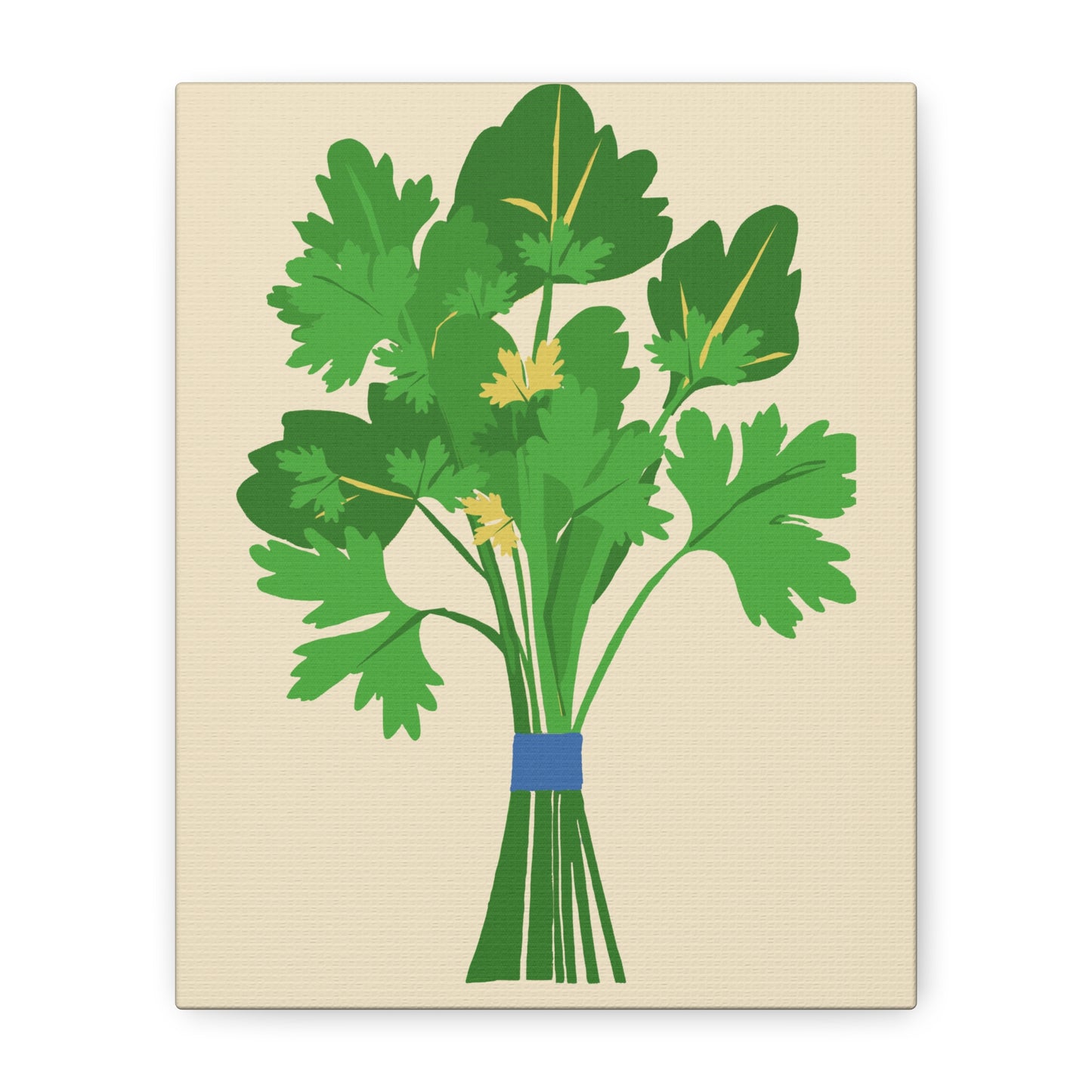Vibrant Modern Bundle of Parsley Art Print - Matte Canvas, Stretched, 1.25"