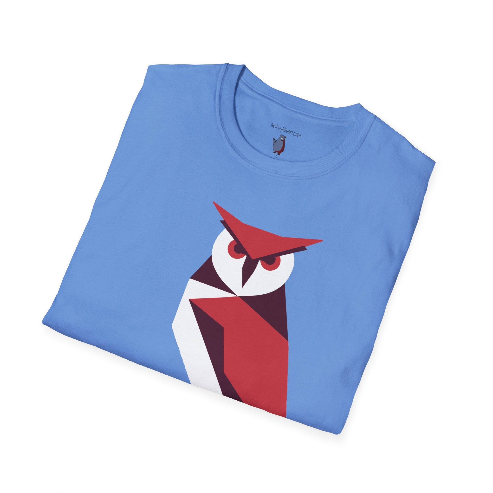 I Mean Business Graphic Owl Art - 100% Cotton T-Shirt