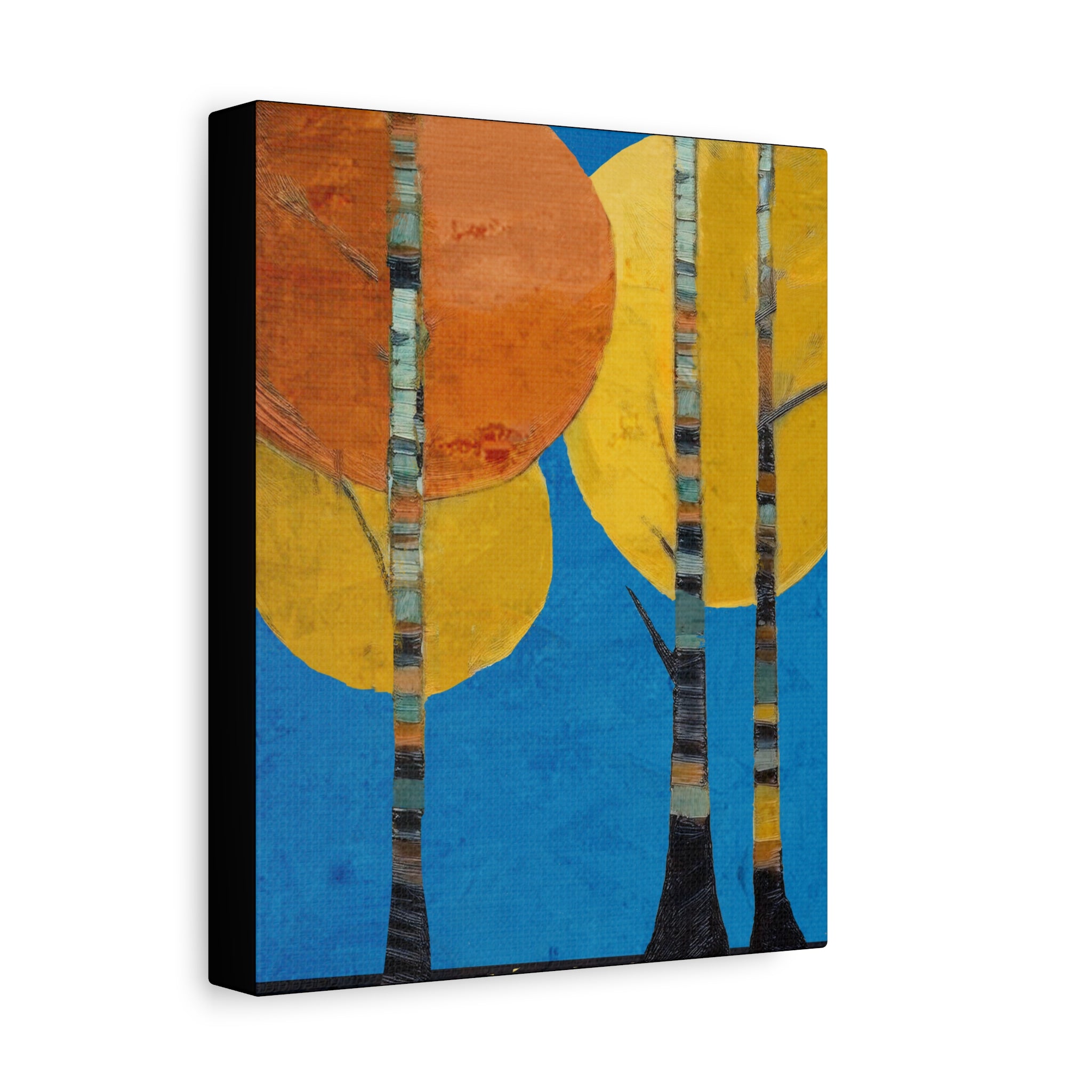 Midwest Mod Memories of Aspen Trees Art Print - Matte Canvas, Stretched, 1.25"