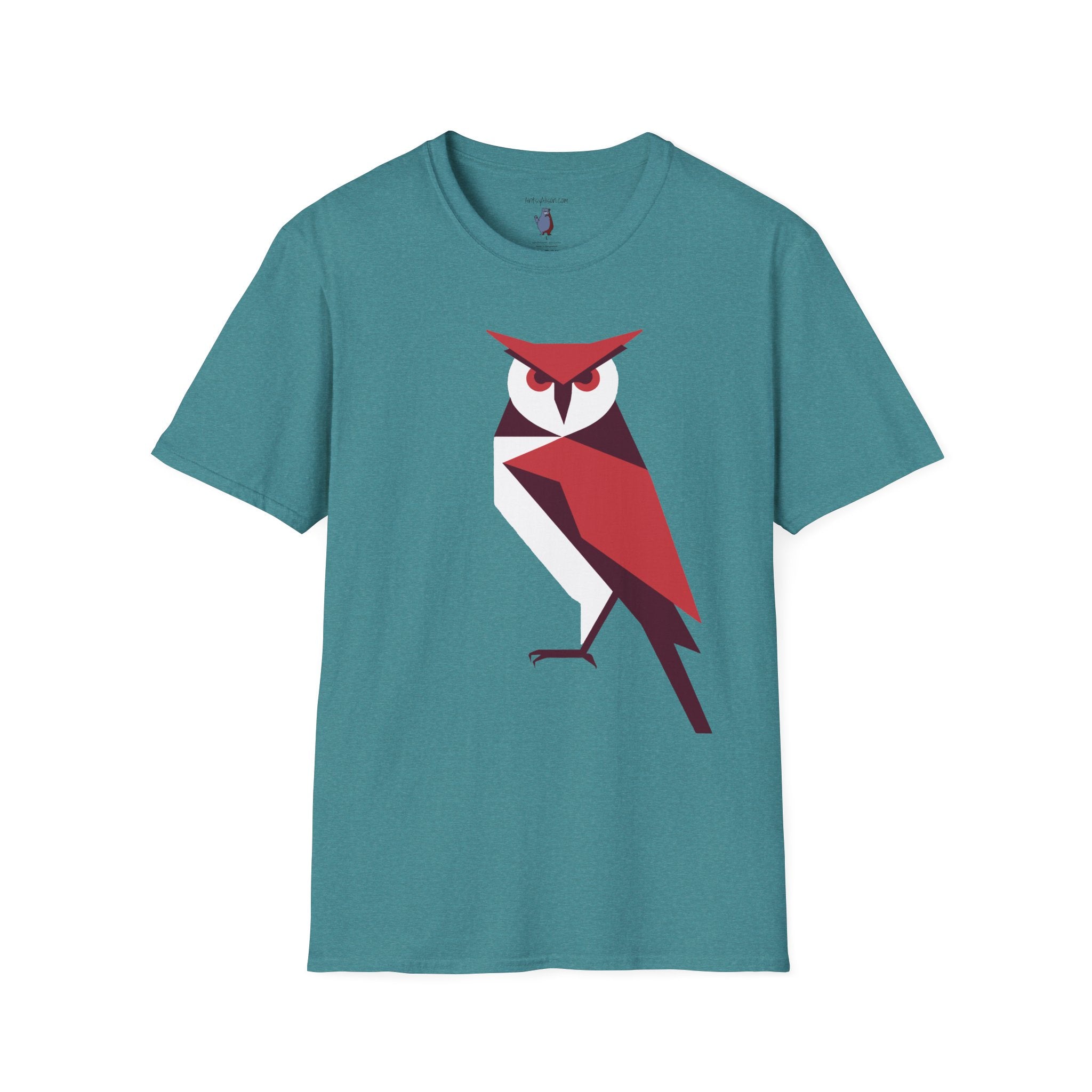 I Mean Business Graphic Owl Art - 100% Cotton T-Shirt