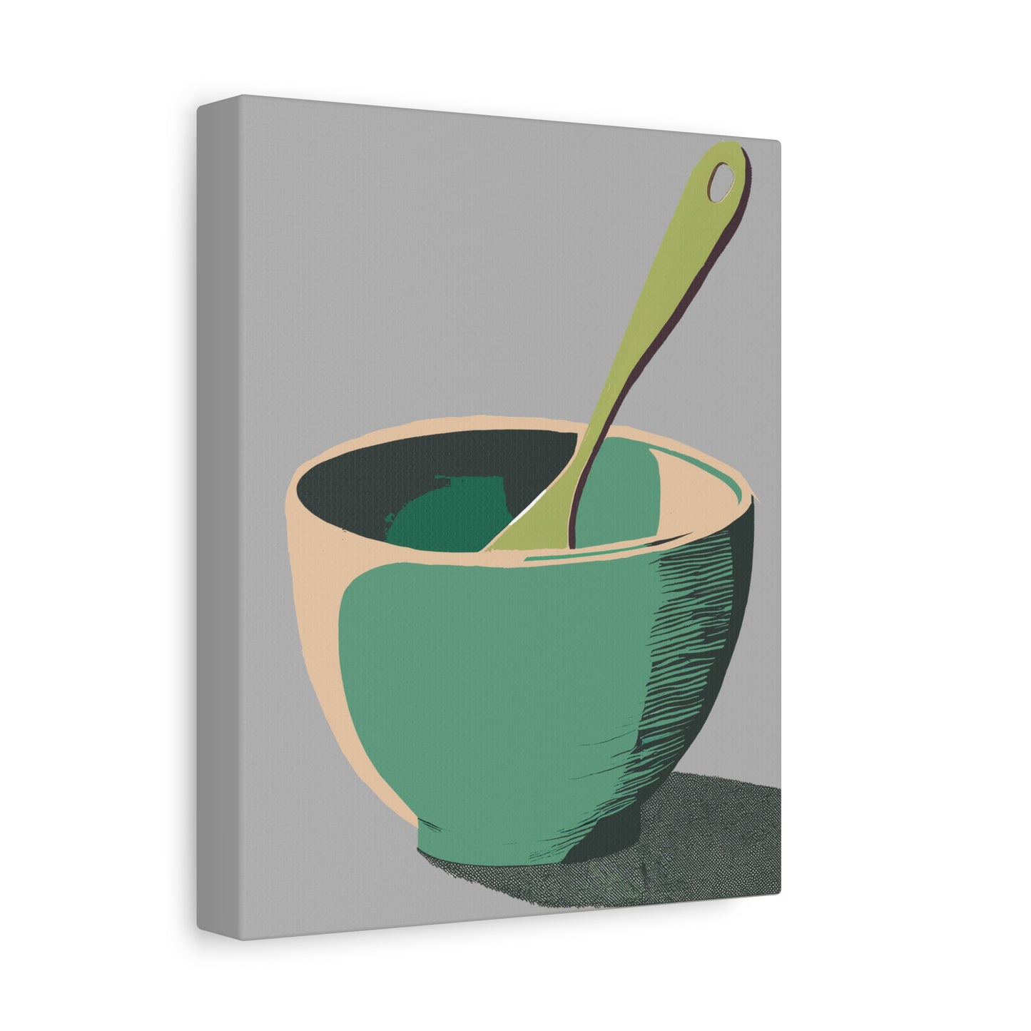 Simple Mixing Bowl Art Print Matte Canvas, Stretched, 1.25"